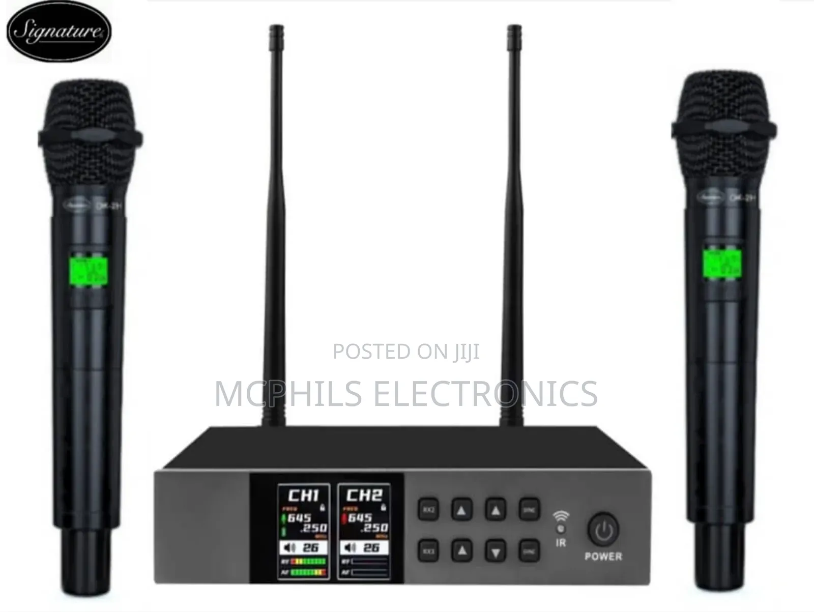 Signature Dual Handheld Uhf Wireless Mic Uw207/209