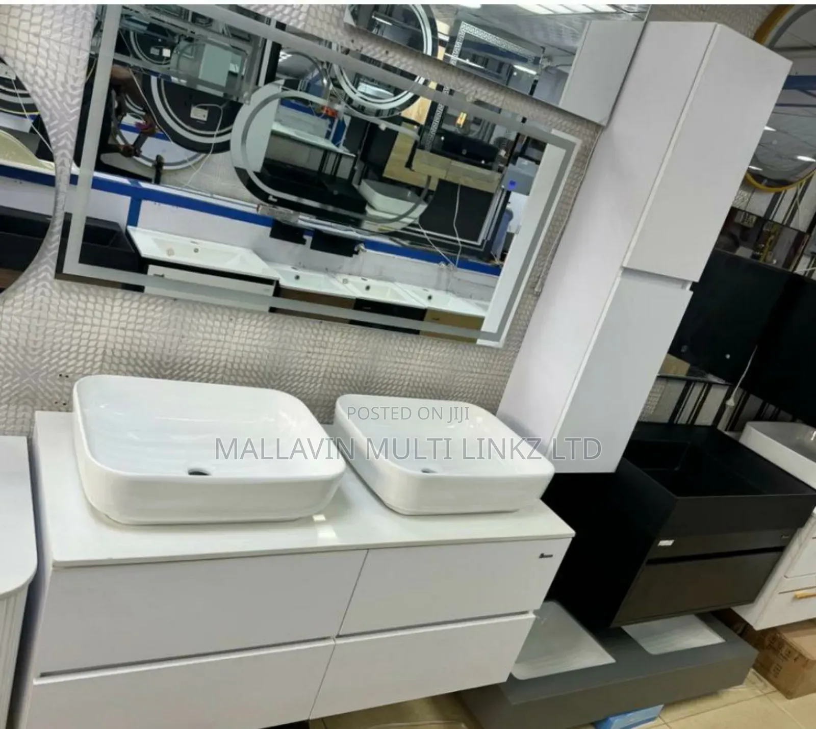 Double Cabinet Basin Sets With Led Mirrors