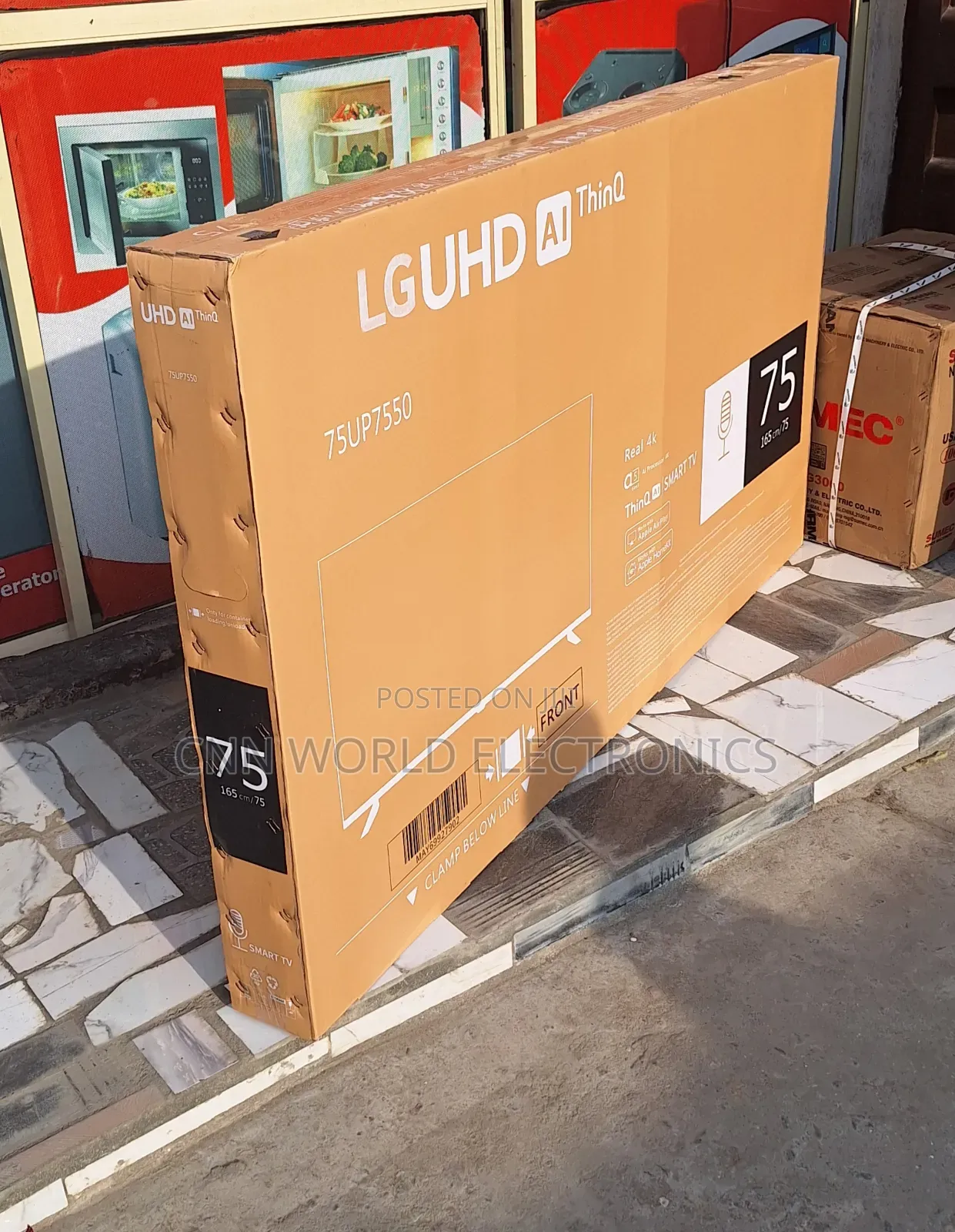 2025made Lg 75" Uhd Ai Thinq Smart Flameless Netflix App
