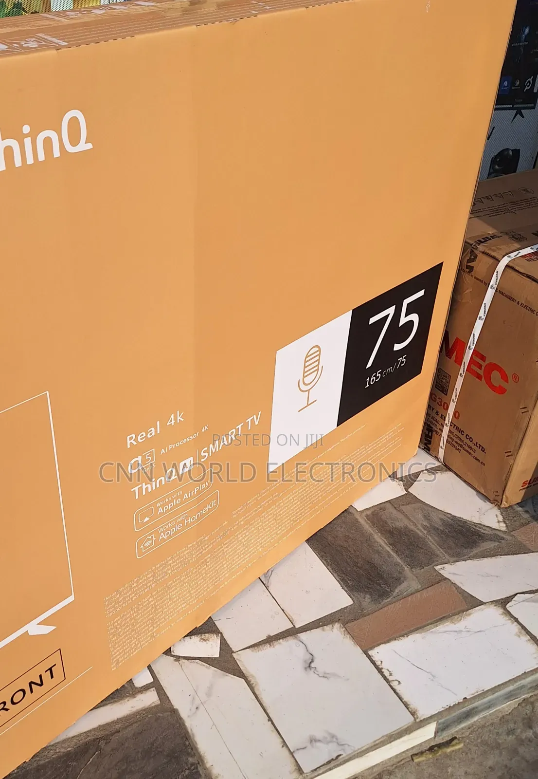 2025made Lg 75" Uhd Ai Thinq Smart Flameless Netflix App