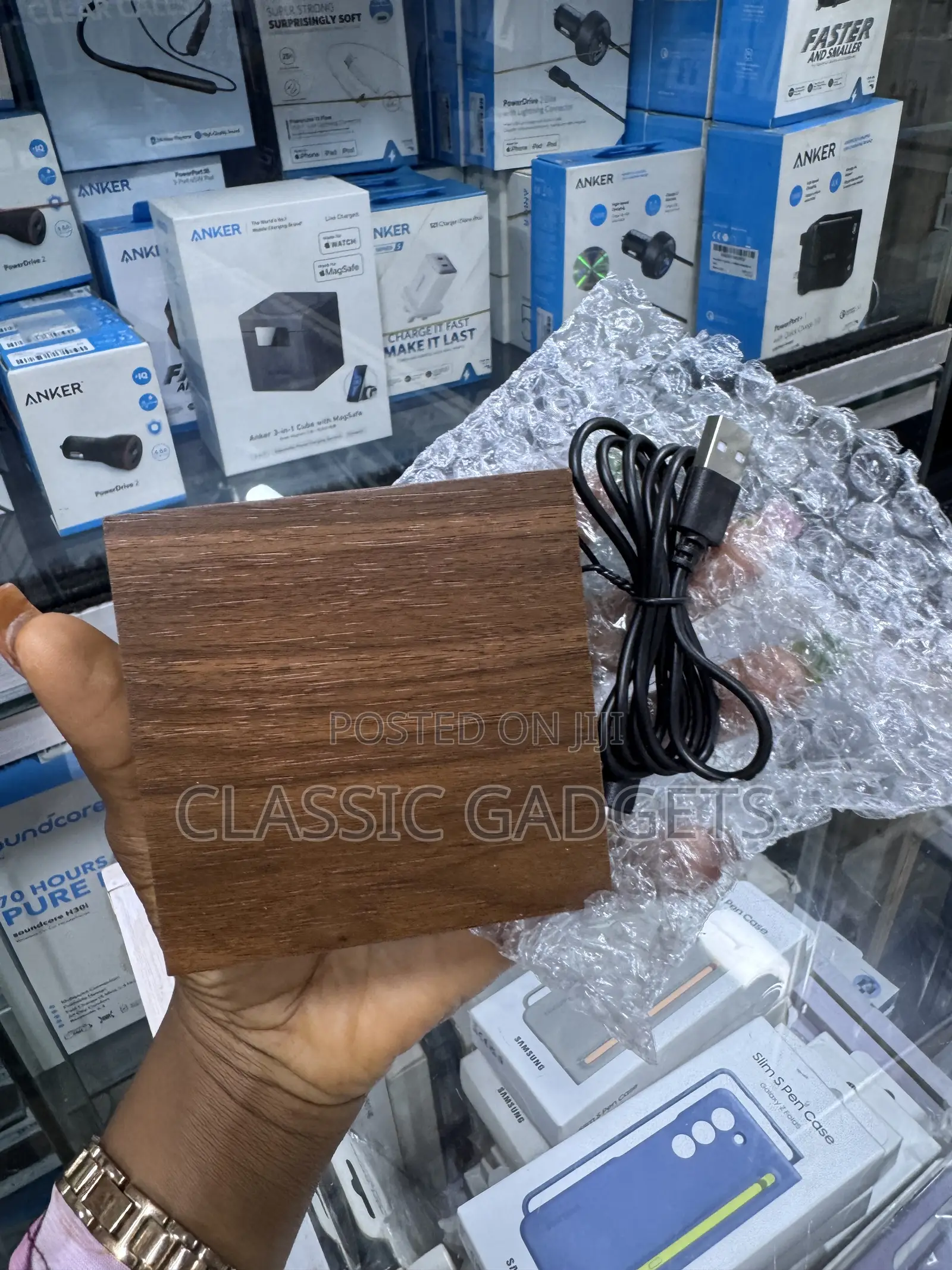 Wooden Digital Alarm Clock