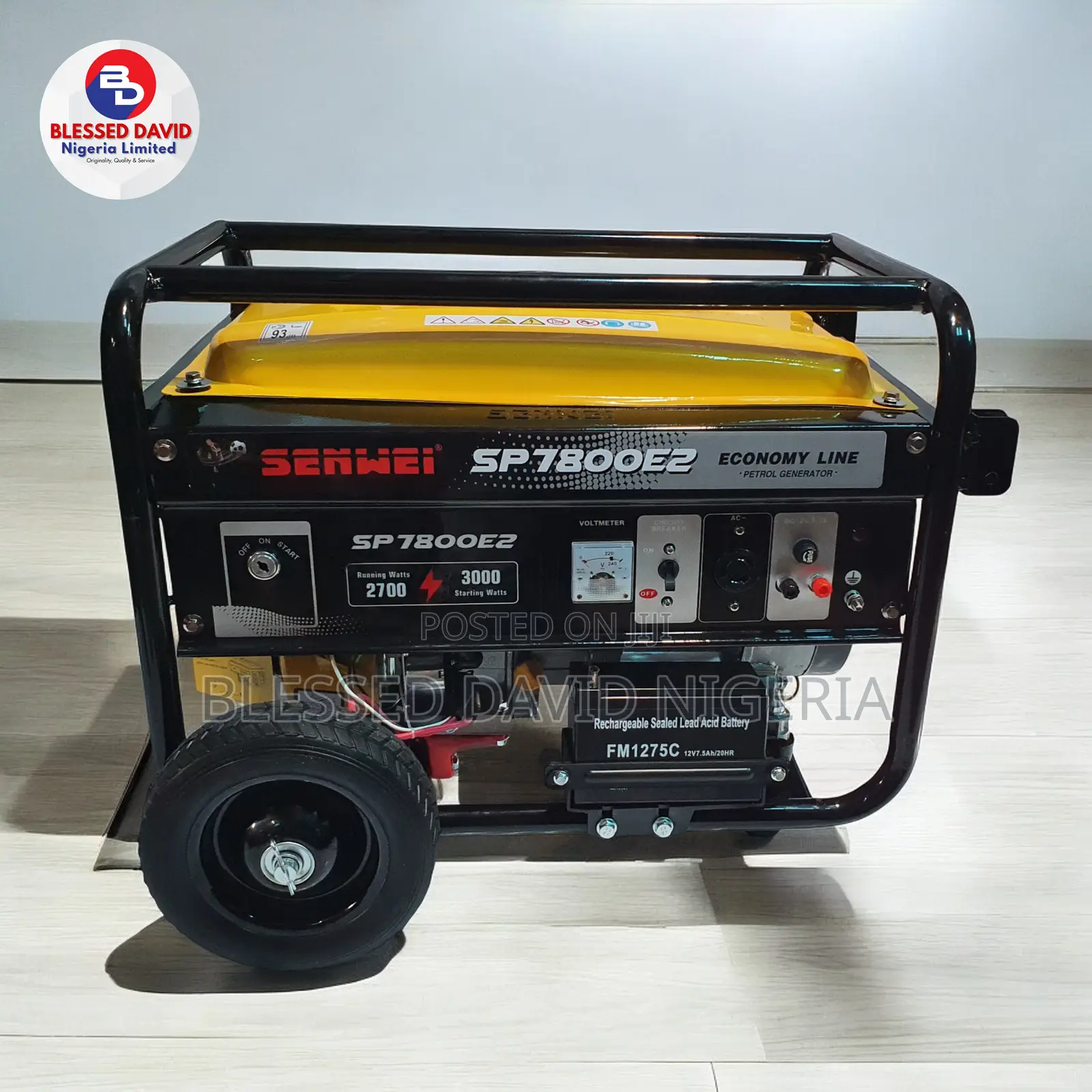 Senwei Sp7800e2, 3.3kva (2700w) Key Starter Generator