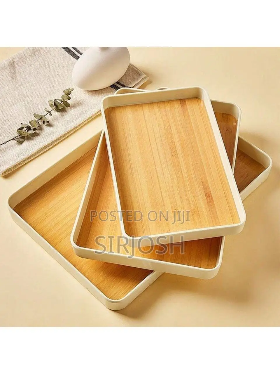 UNIQUE Wooden Tray Set