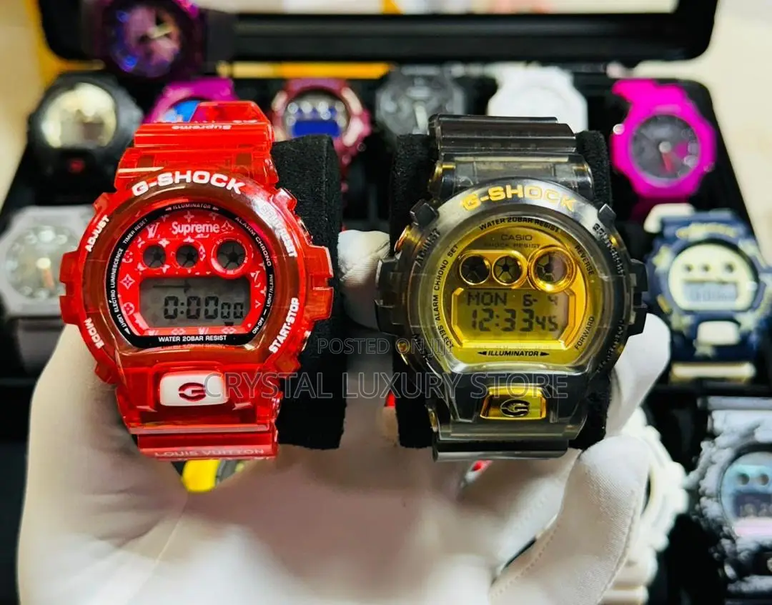 G-Shock Quality Luxury Men Rubber Strap Wristwatch