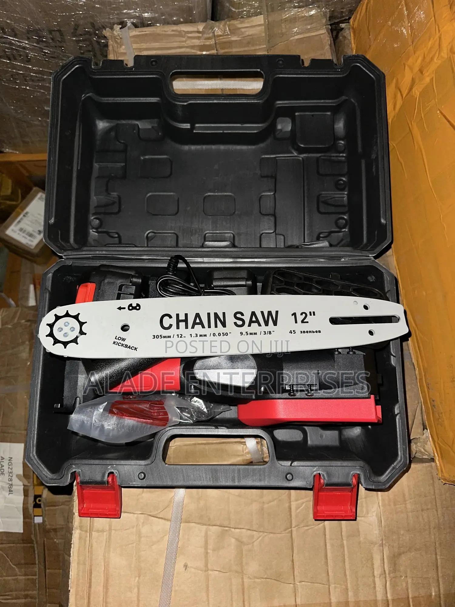 Cordless Chainsaw 12 Inches - 136v X 2 Batteries Brushless