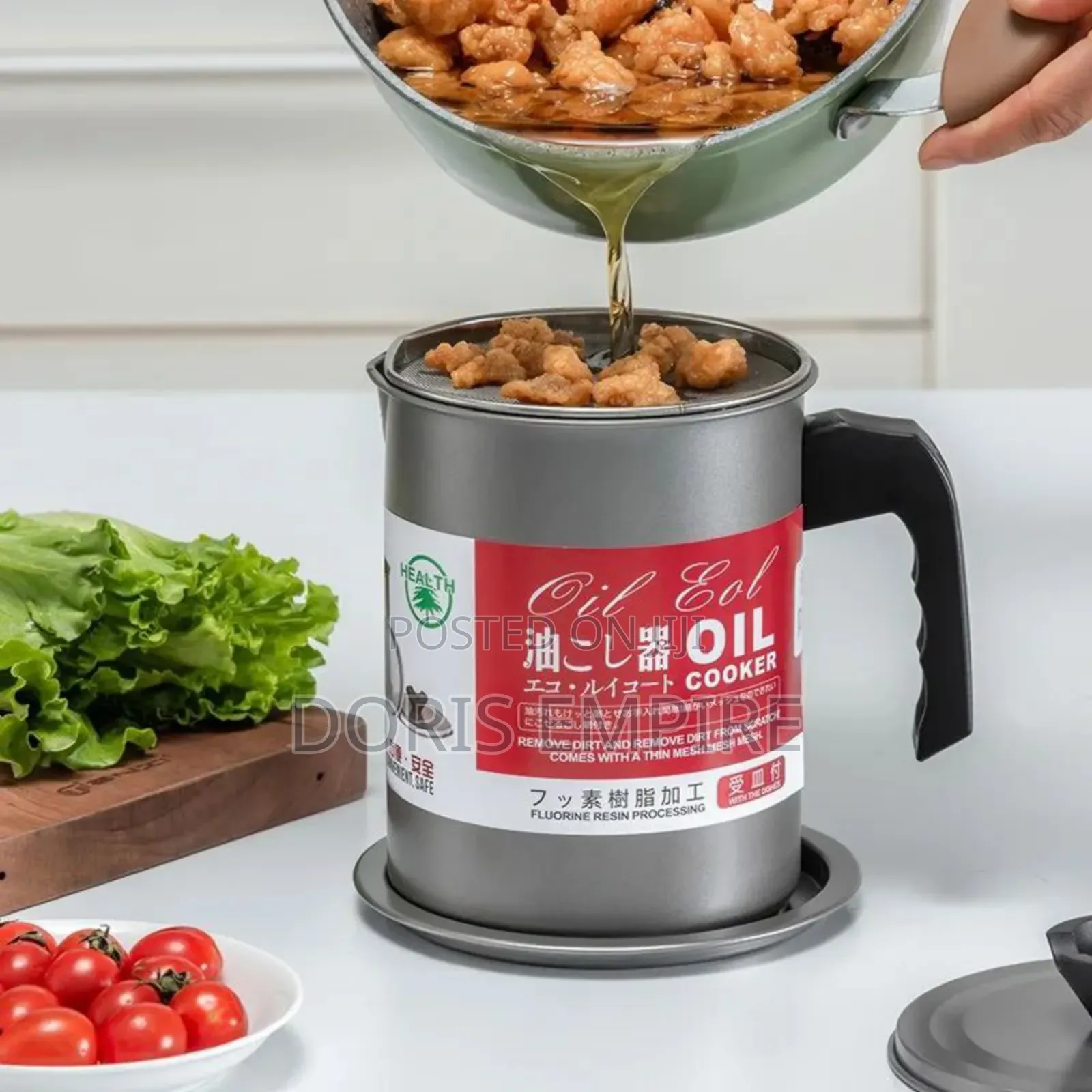 Stainless Steel Oil Filter Cup 
1.4litres 
1.7litres