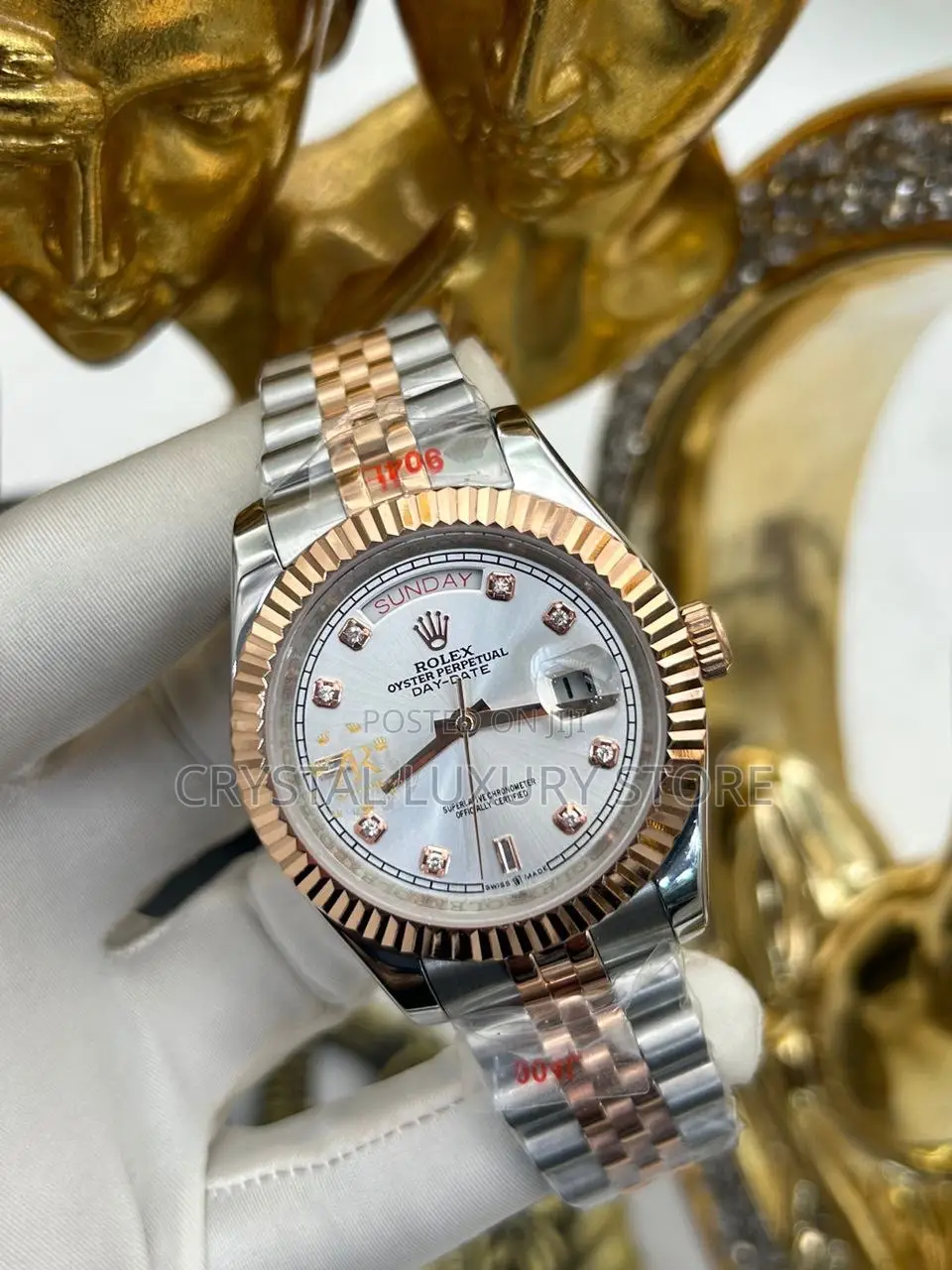 Rolex Quality Luxury Men Chain Wristwatch