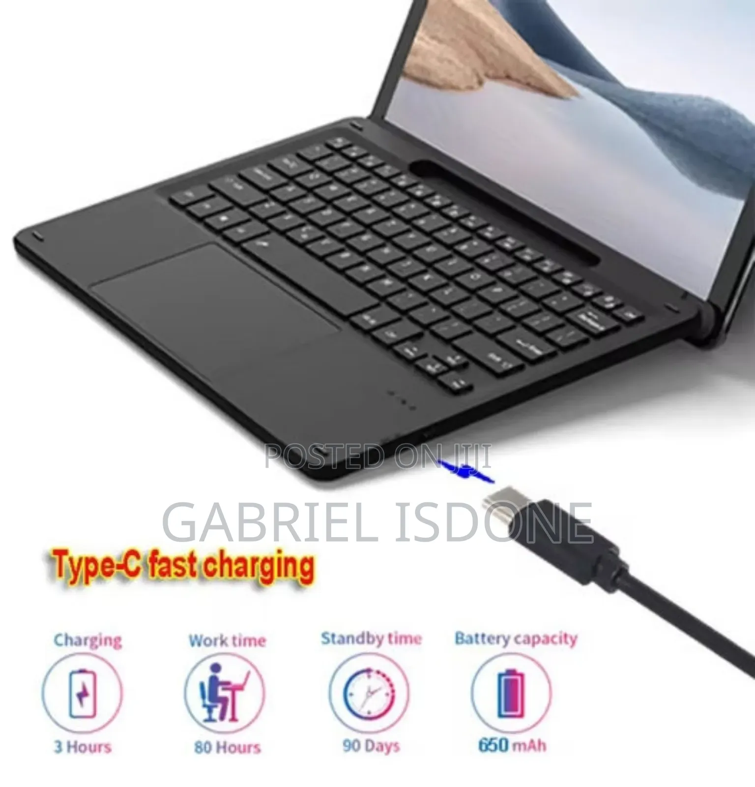 Microsoft Surface Pro 3 .4. 5 .6 .7. Keyboard With Light