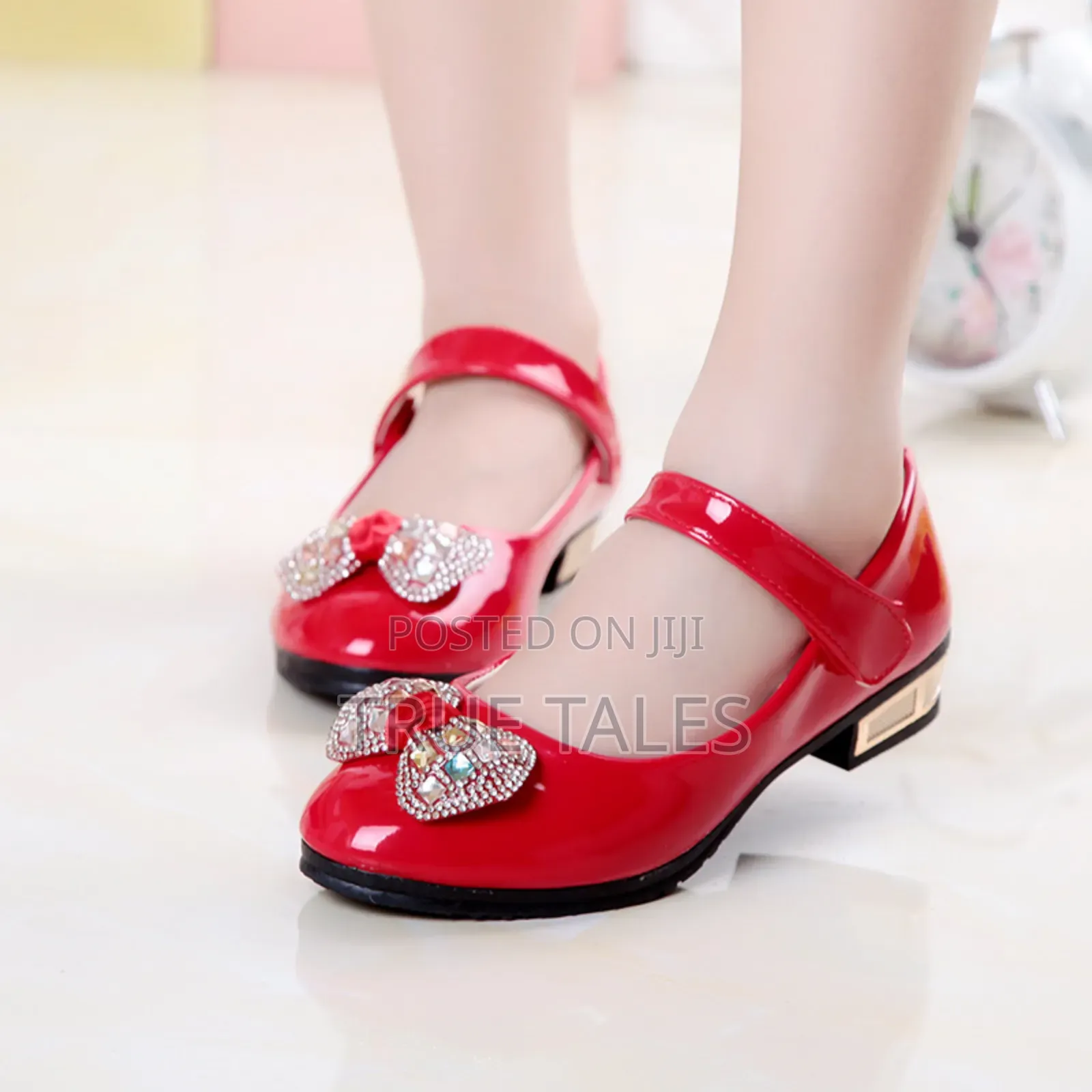 Girl's Formal Party Shoes Pink, Red and Black