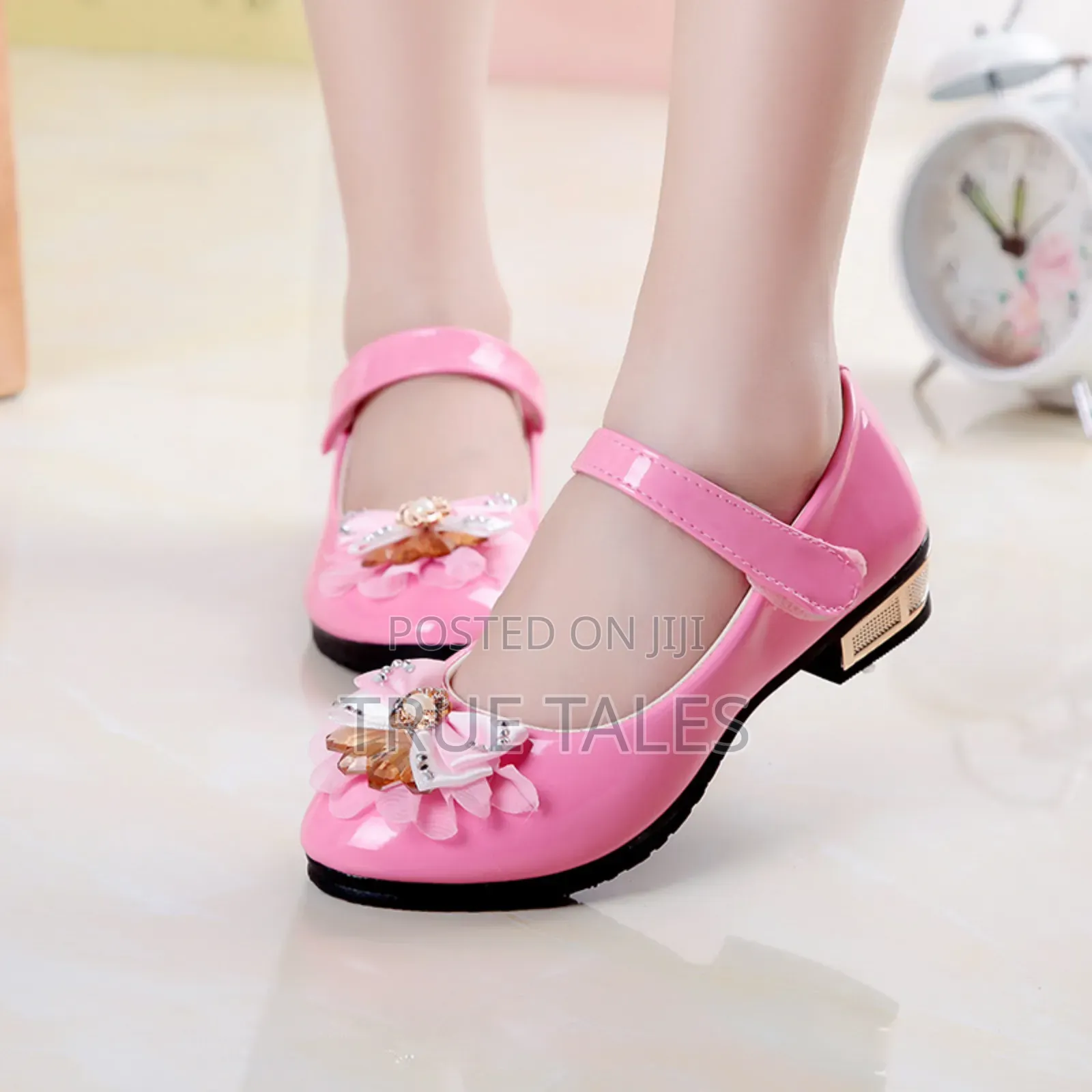 Girl's Formal Party Shoes Pink, Red and Black