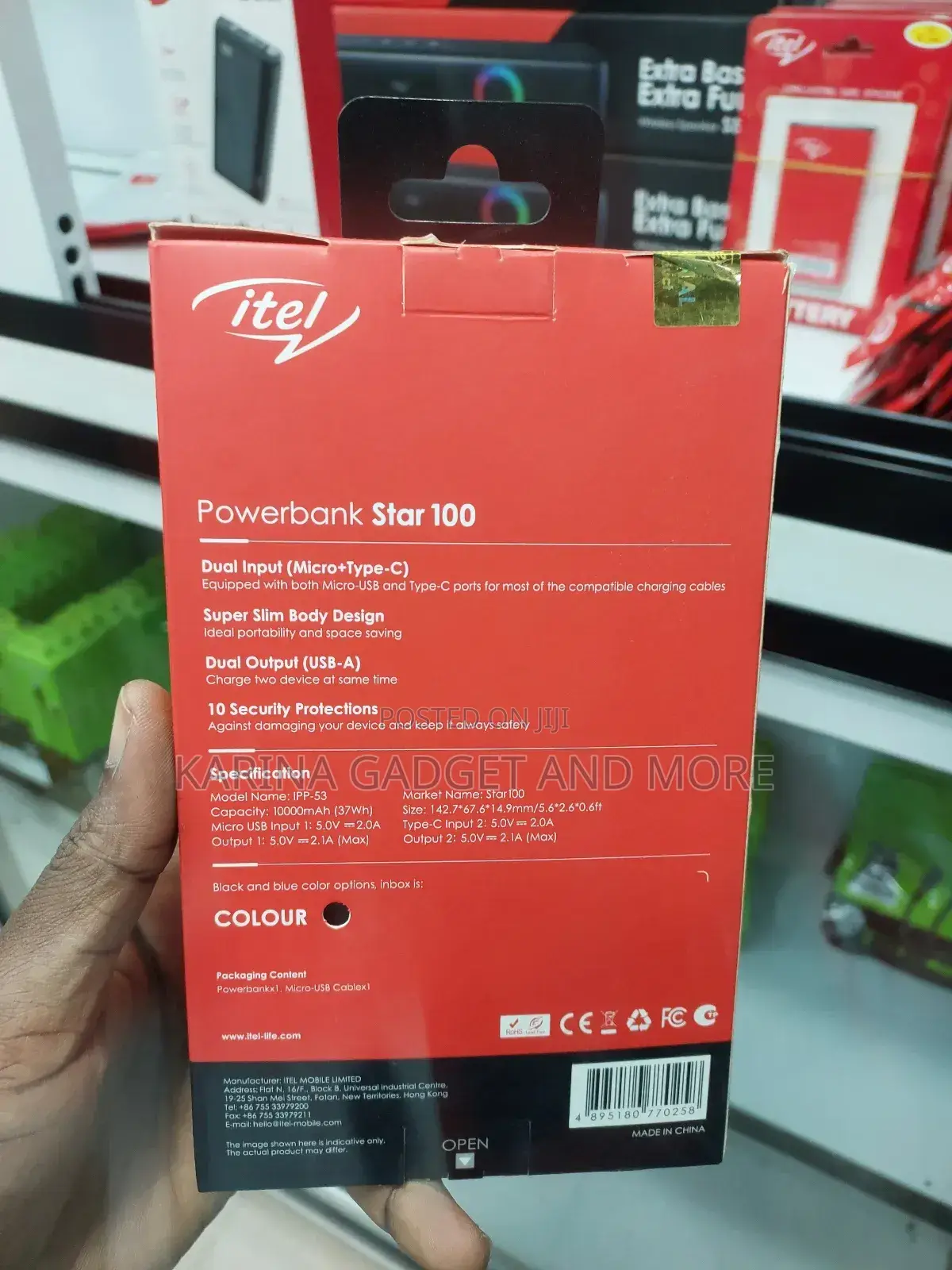 Itel 10000mah Power Bank