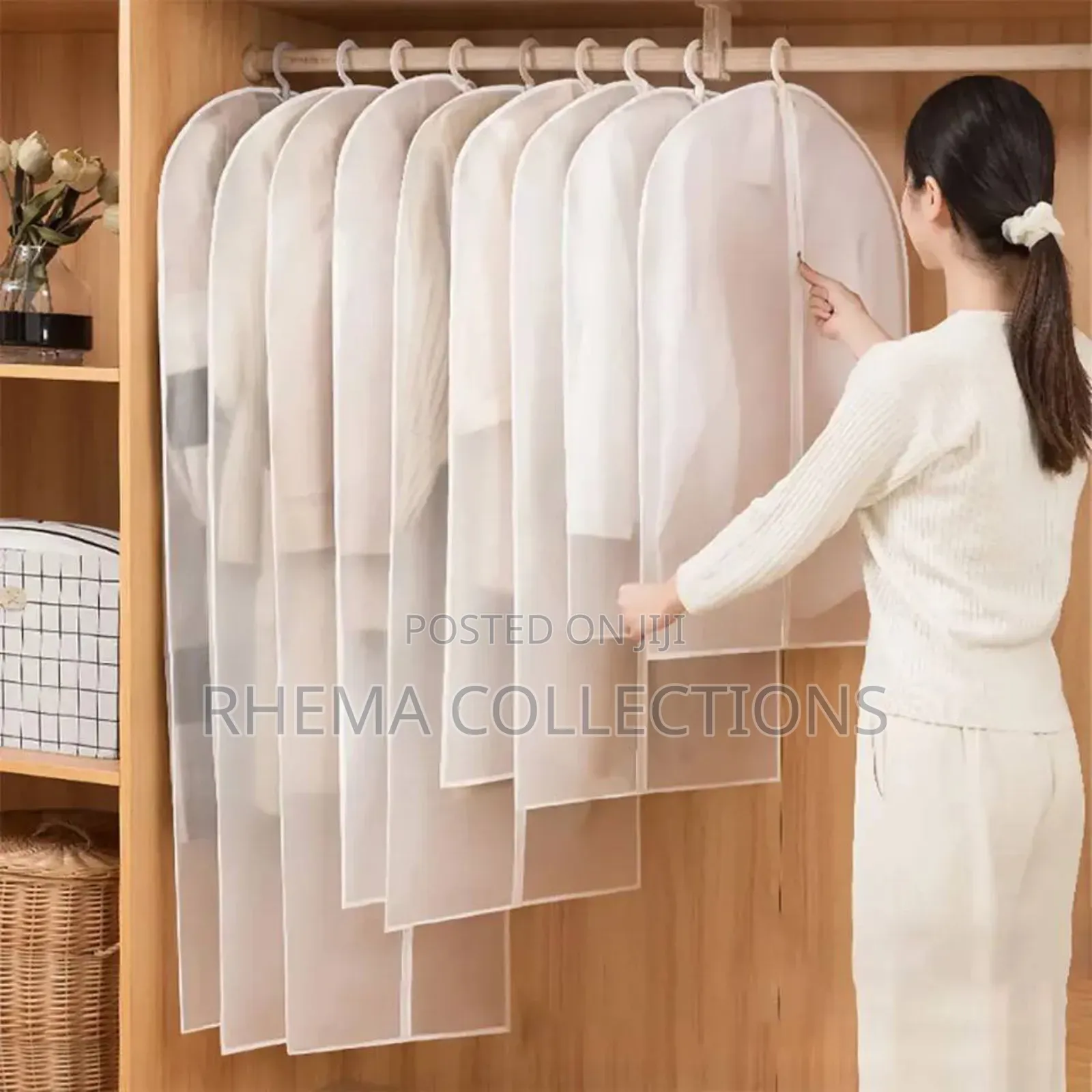 Cloth Hanging Dust Protector Wardrobe Organizer