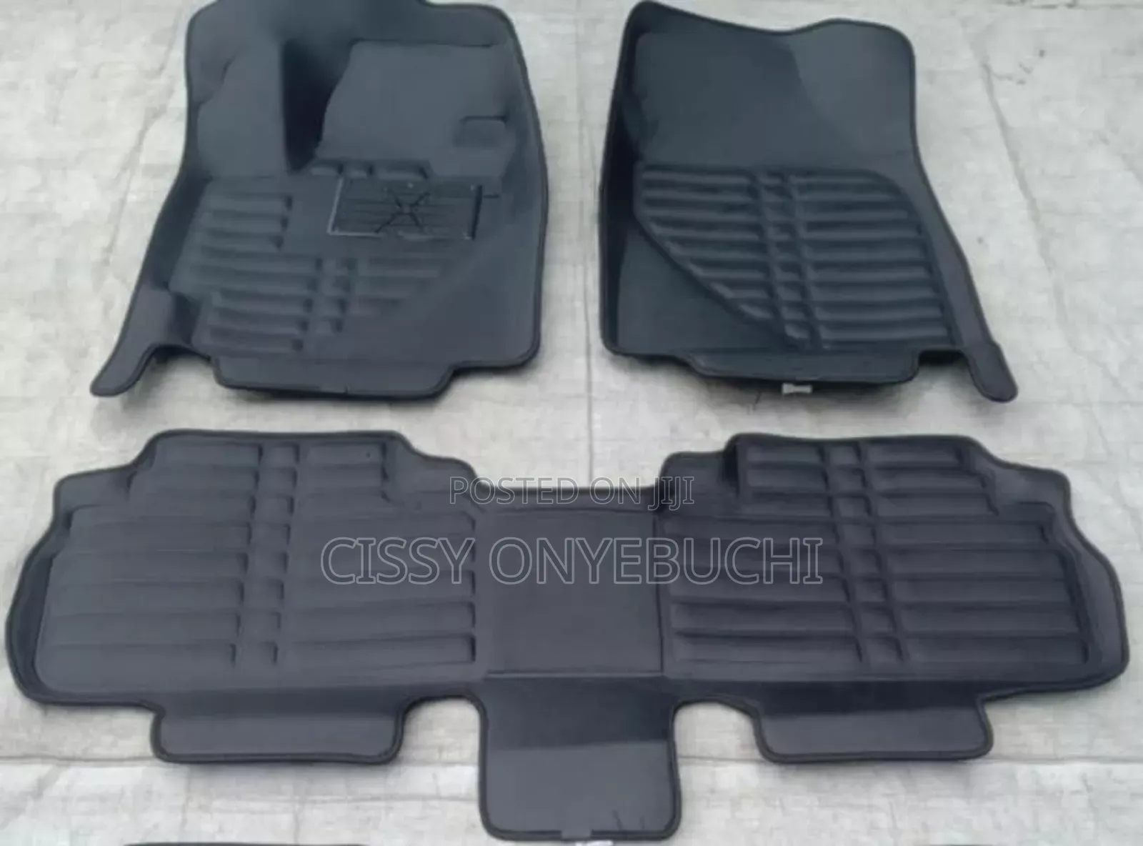 Pure Black 5D Foot Mats