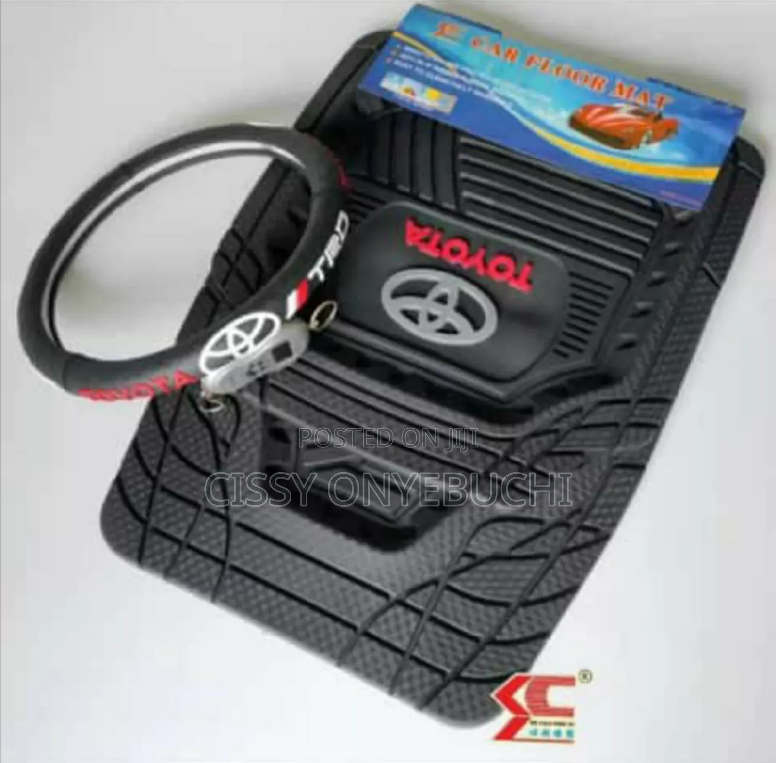 Rubber Foot Mats With Toyota Logo