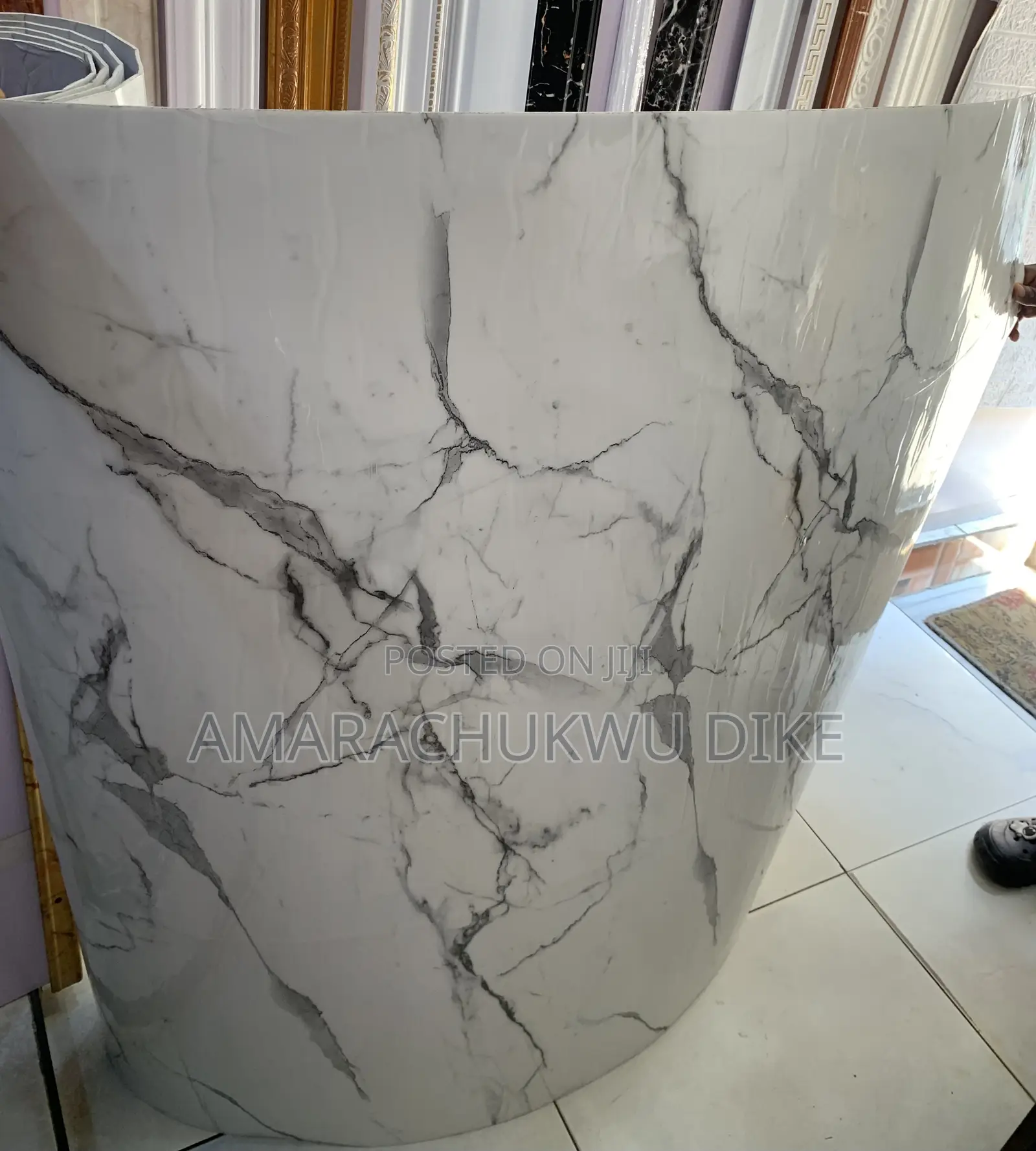 Glossy Quality Marble Foam Wallpaper Wall Sheet Design