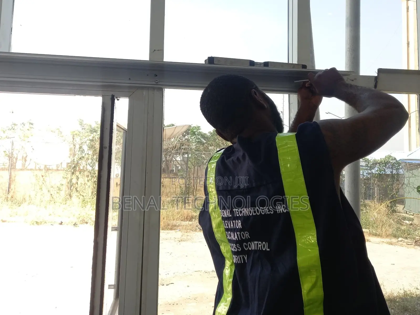 Motion-Sensing Sliding Glass Entrance