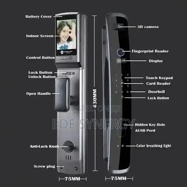 Wifi 3D Face Recognition Fingerprint Digital Smart Lock