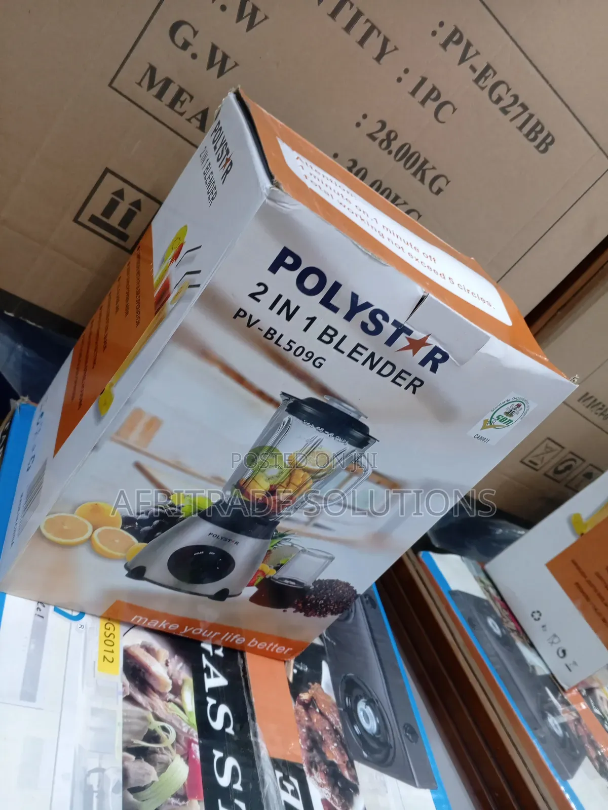Polystar 1.5 Liters Blender With Overheat Protection