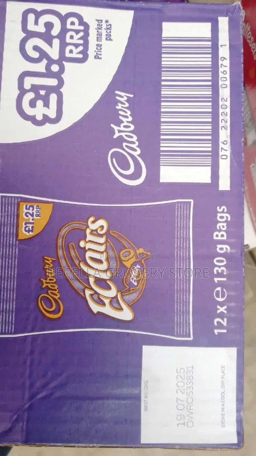 Eclairs Cadbury 12×130g