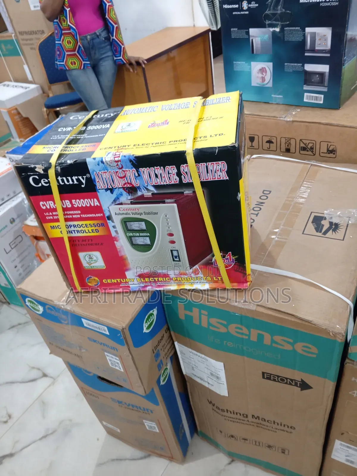 Century CVR-Tub 5kva Stabilizer-Analogue Meter