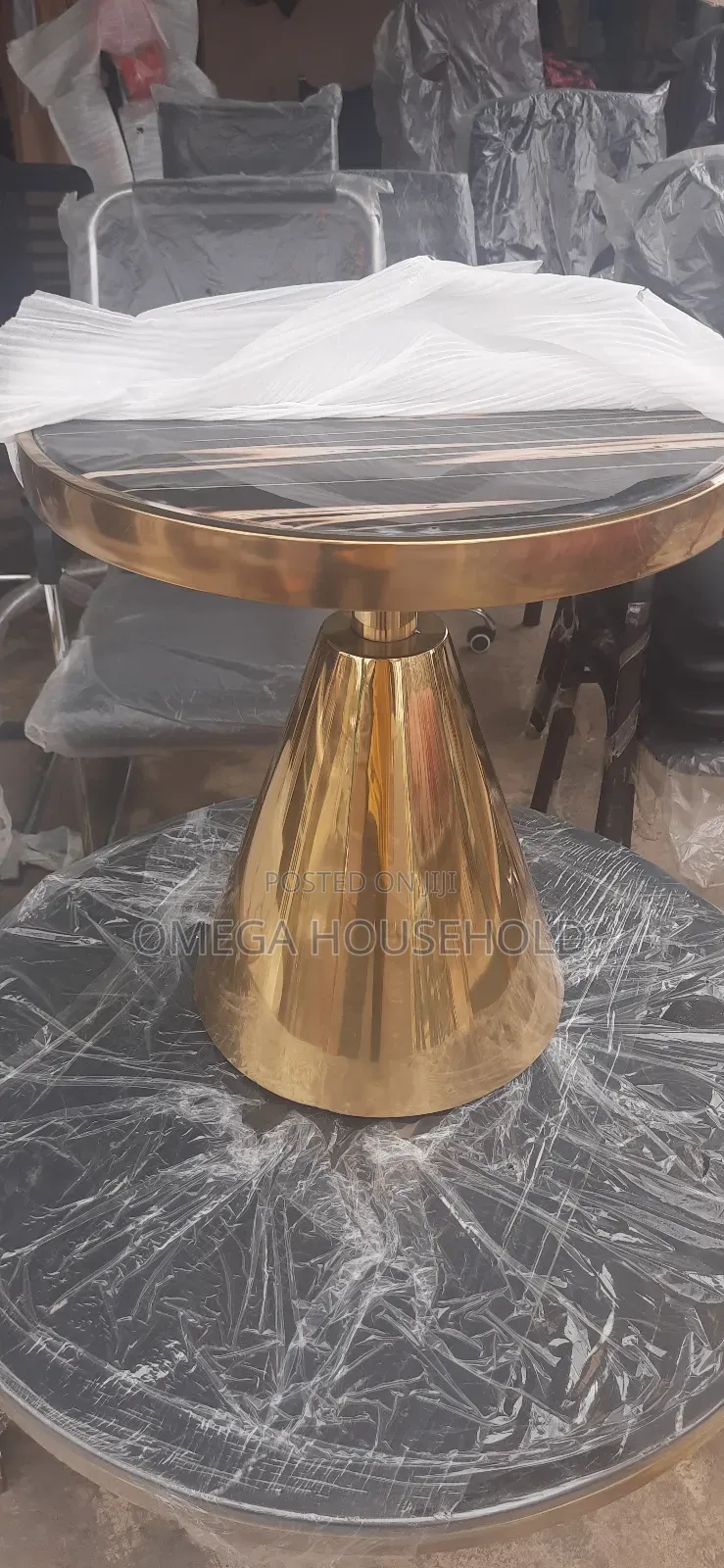 Portable Marble Center Table