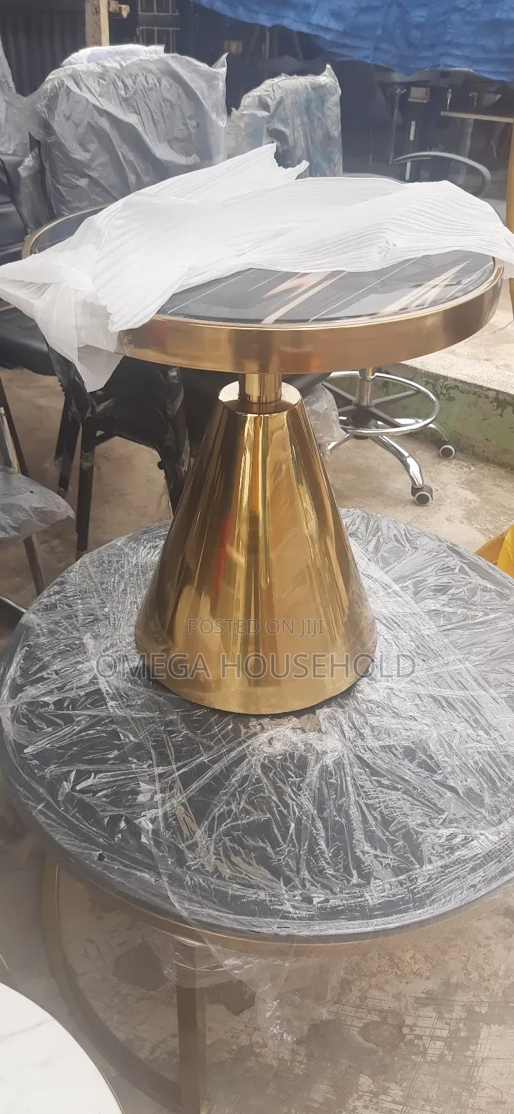 Portable Marble Center Table