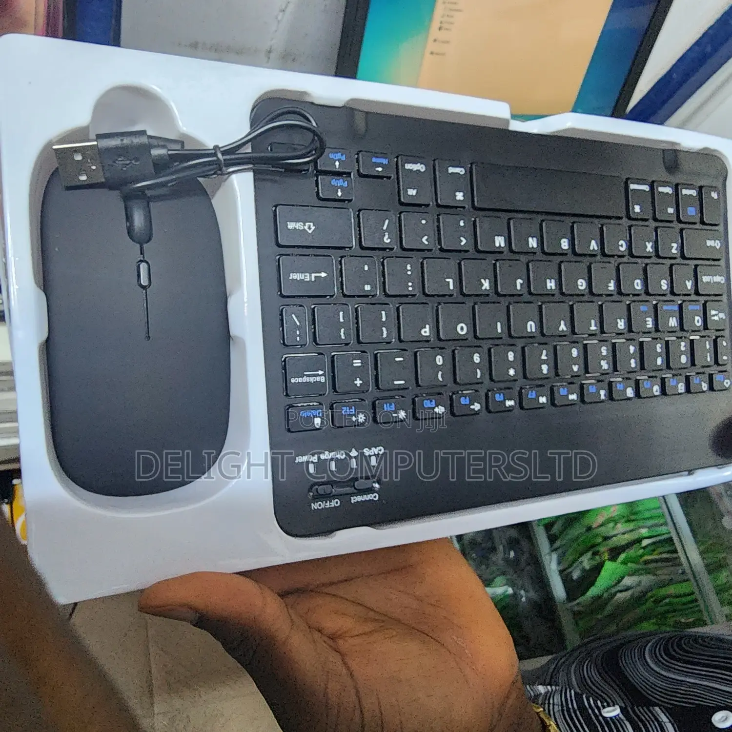 Rechargeable Wireless/Bluetooth Keyboard and Mouse