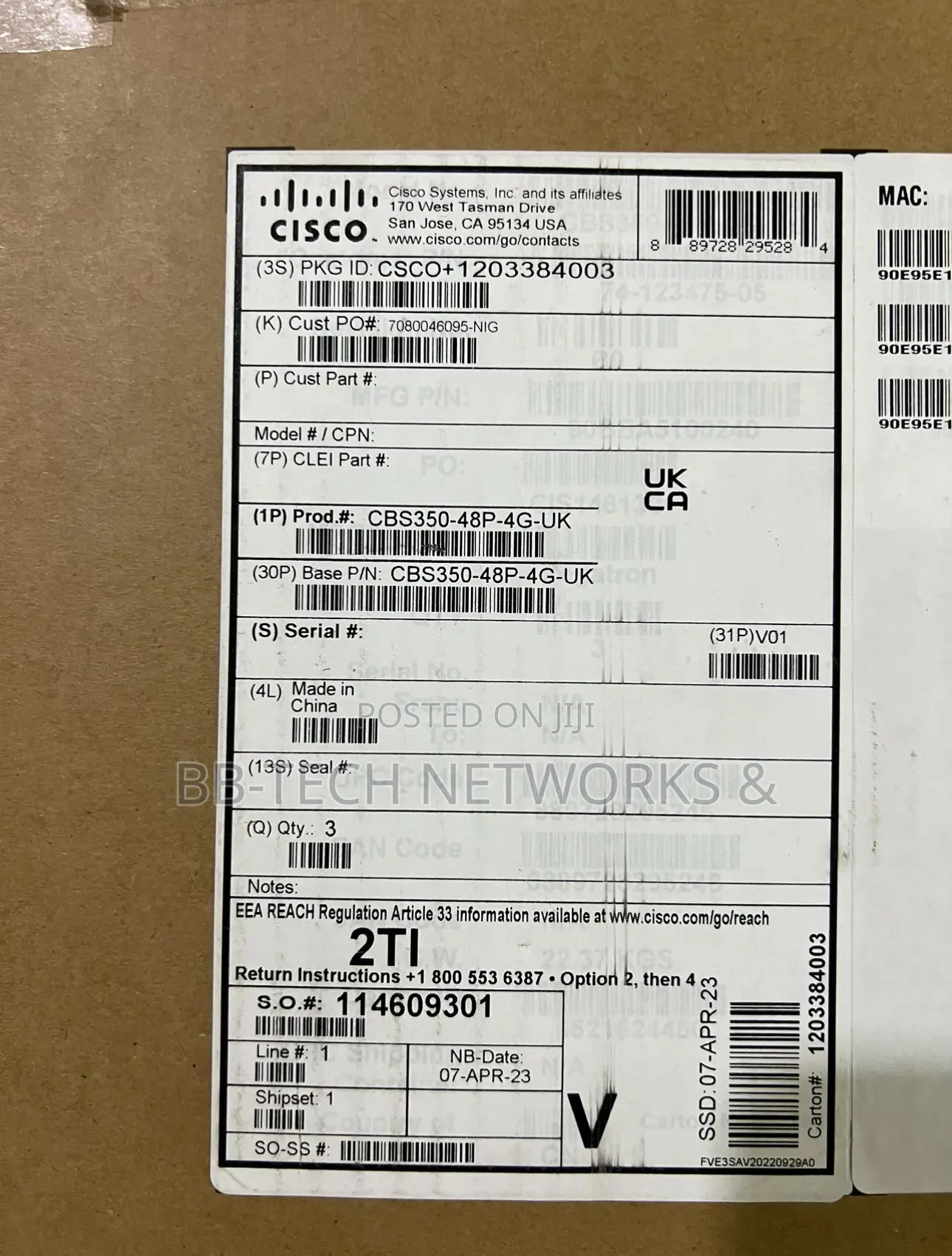 Cisco Cbs350-48p Managed Switch 48 Port Ge | Poe | 4x1g SFP