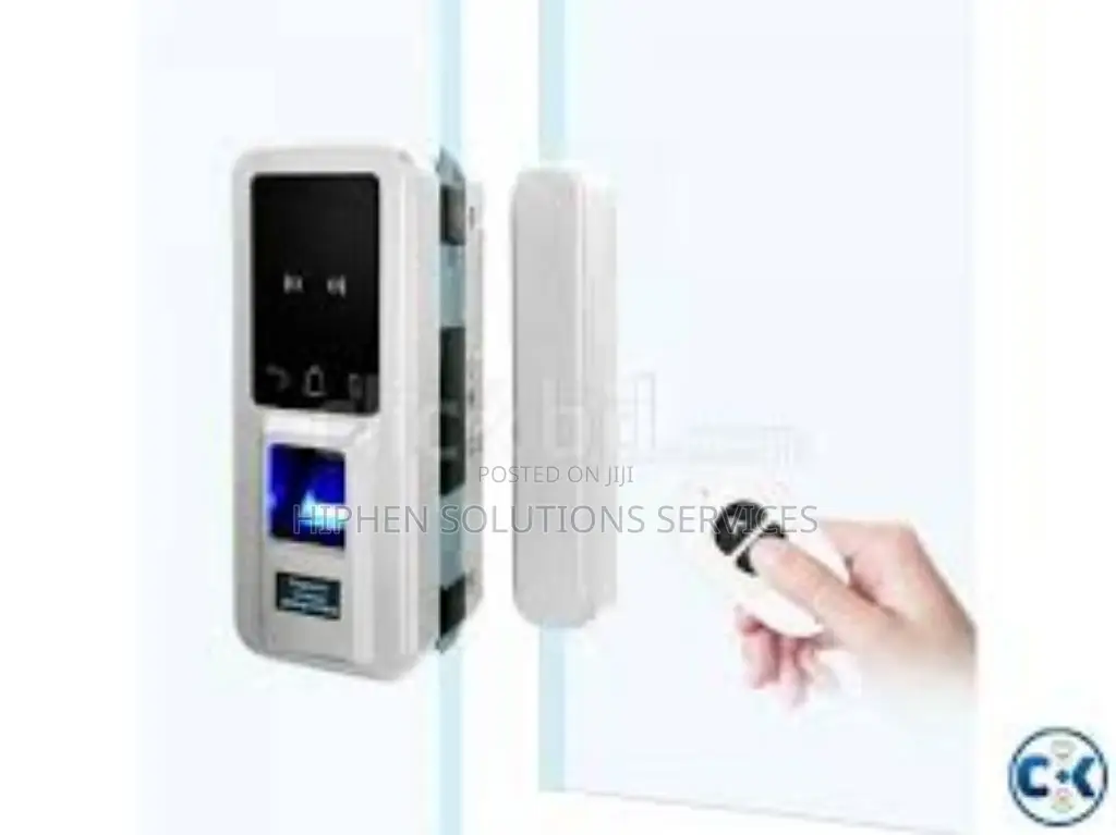 Control Smart Fingerprint Glass Door Lock Bio-Metric Lock