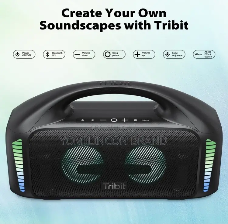 Tribit Stormbox Blast Portable Speaker:90W Loud Stereo Sound