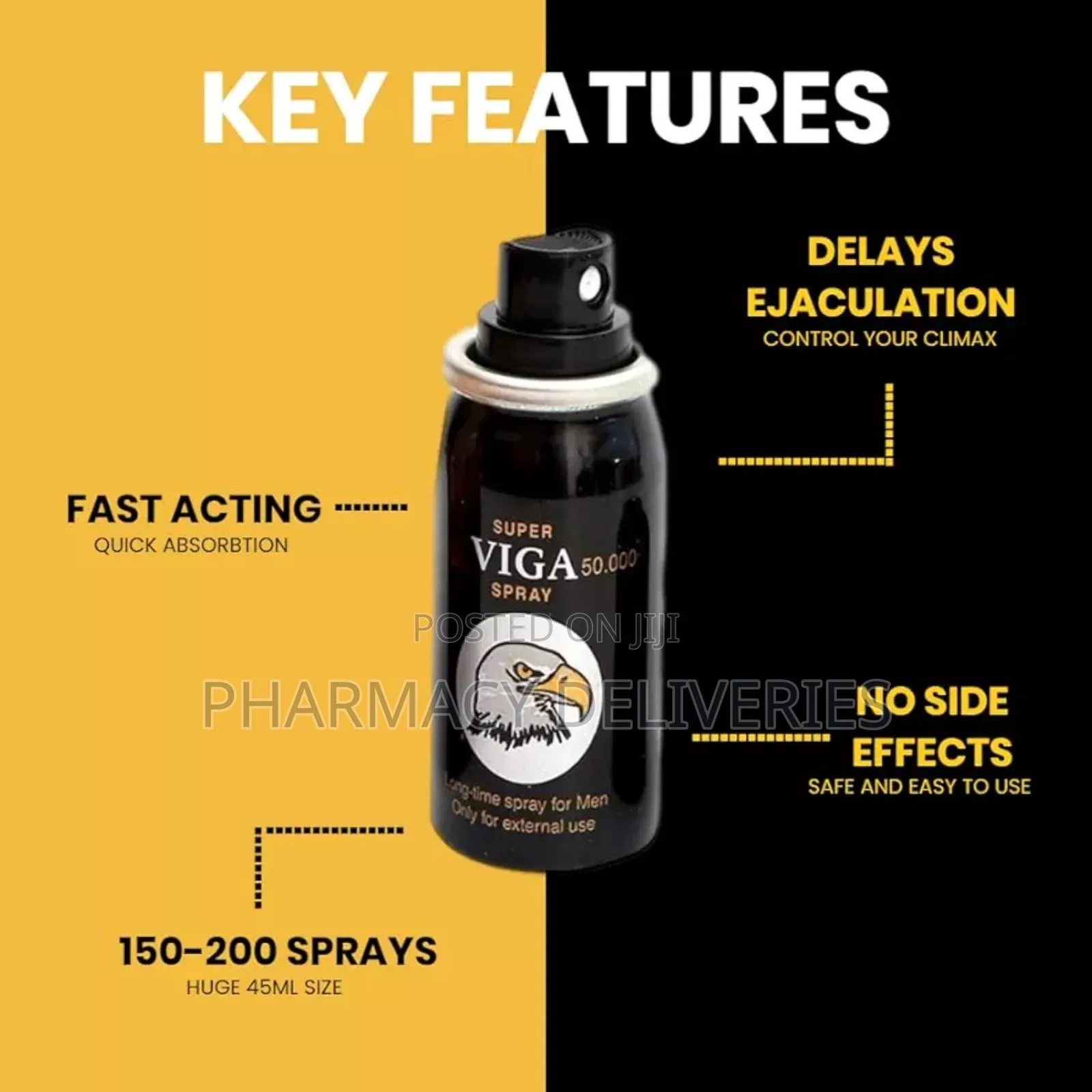 Viga 50000 Best Long Timing Delay Super Spray for Men