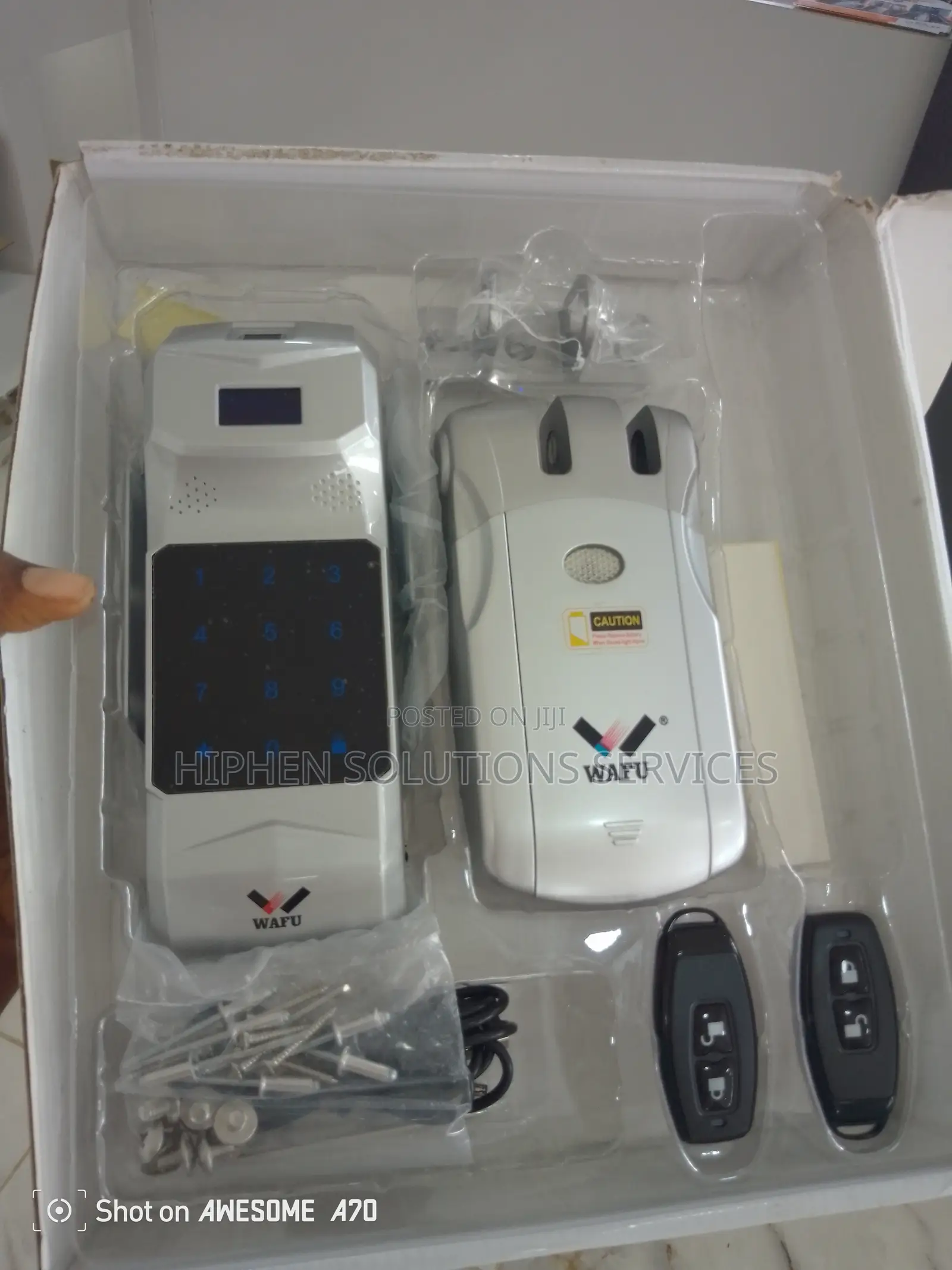 WAFU 019 Remote Control Lock Kit, Zinc Alloy Door Lock