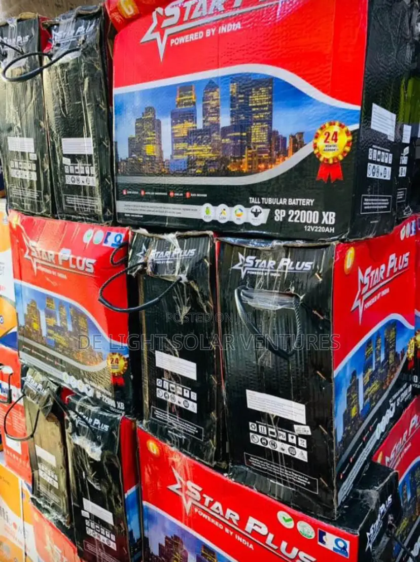 Star Plus Solar Tubular Battery 220ah