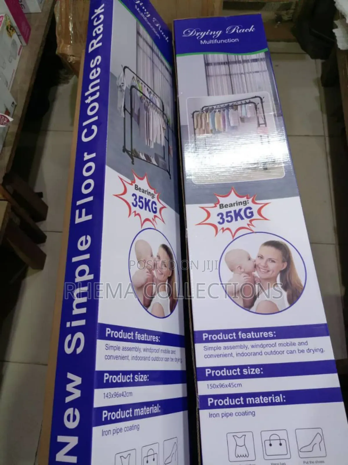 Heavy Duty Double Pole Clothes Hanger/Rack