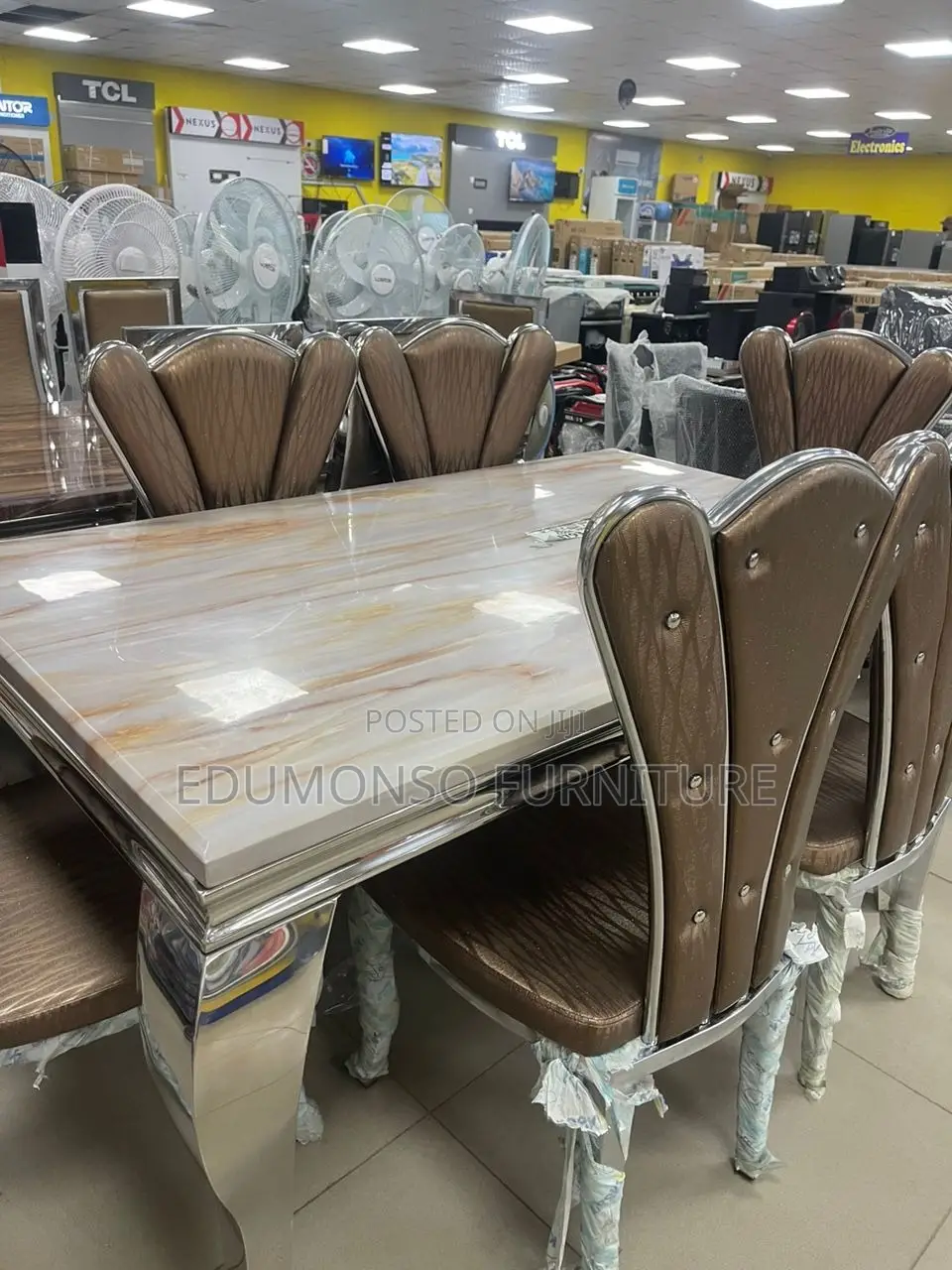 Marble Dining Table With 6 Chairs