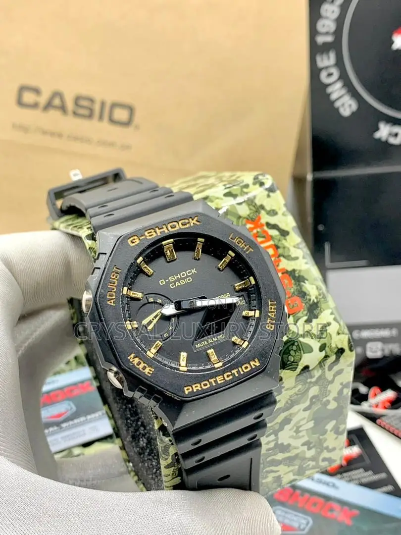G-Shock Quality Luxury Men Rubber Strap Wristwatch