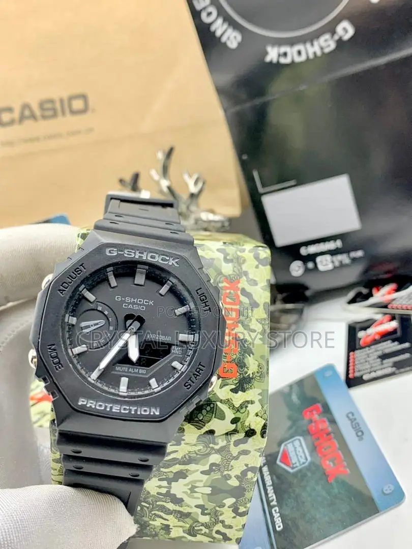 G-Shock Quality Luxury Men Rubber Strap Wristwatch