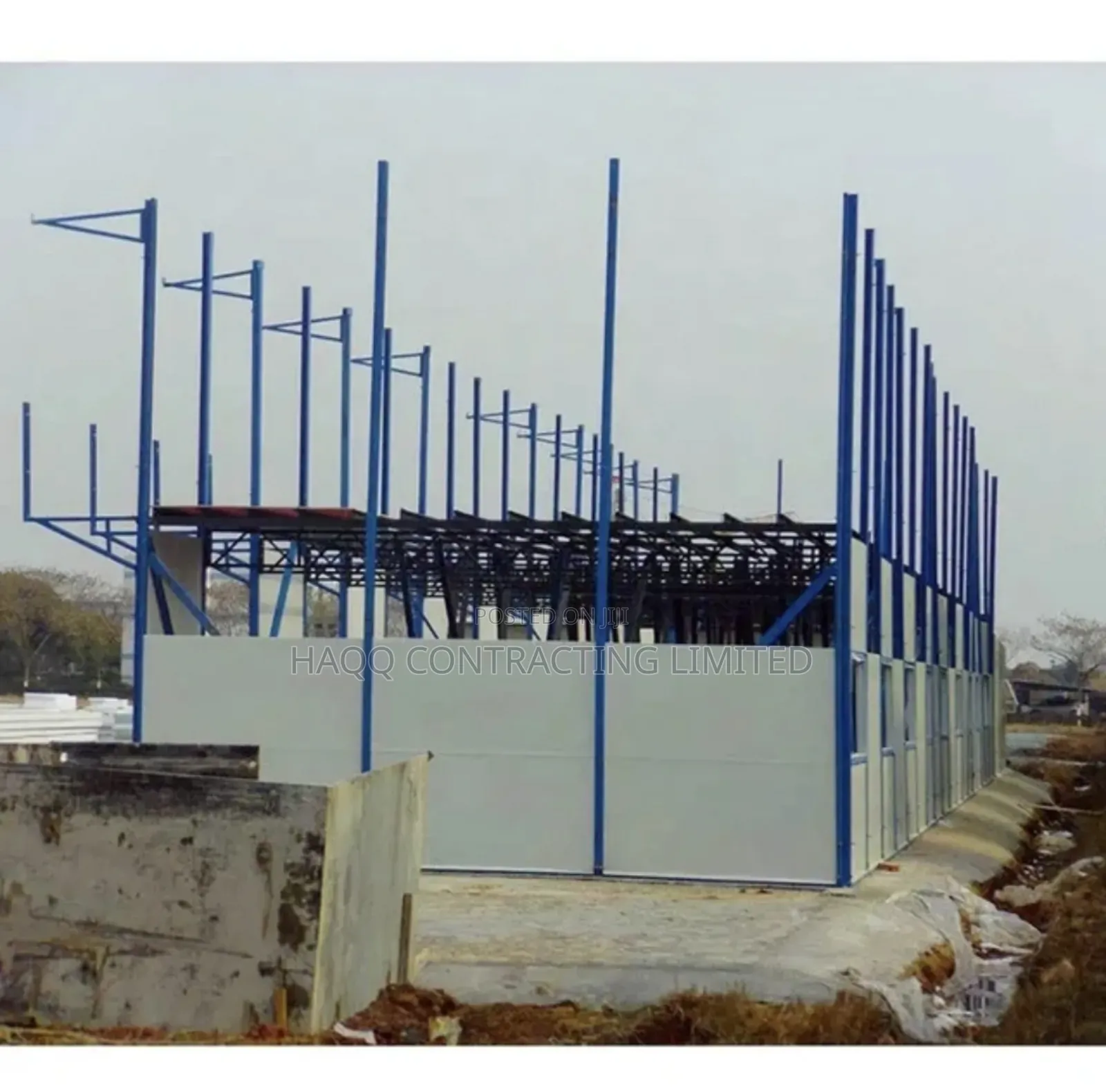Portacabin Warehouse Construction With Steel and Portacabin