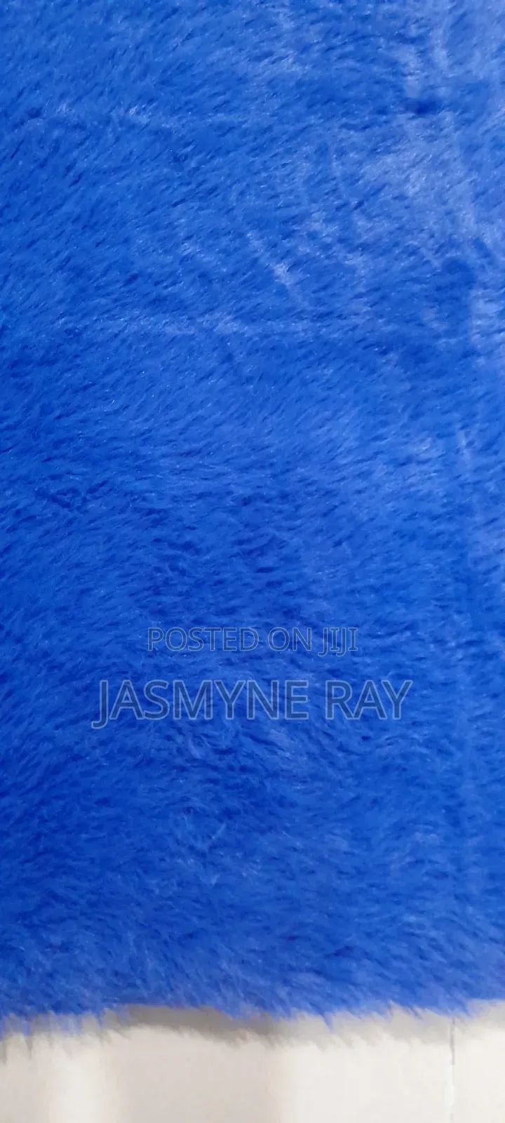 Exotic Blue Fur Rug 6 by 5ft