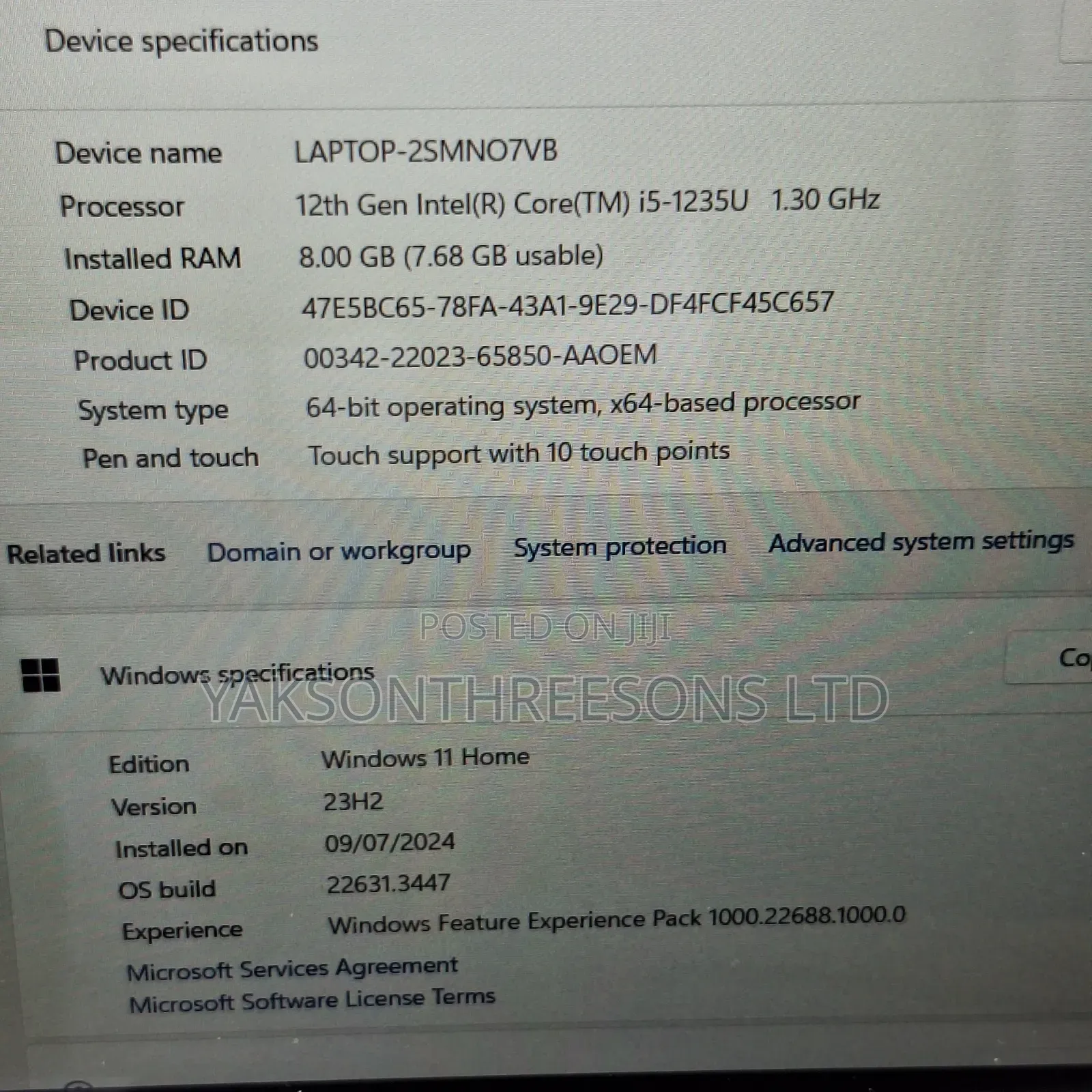 Laptop HP Pavilion 15-Eh0050wm 8GB Intel Core I5 SSD 512GB