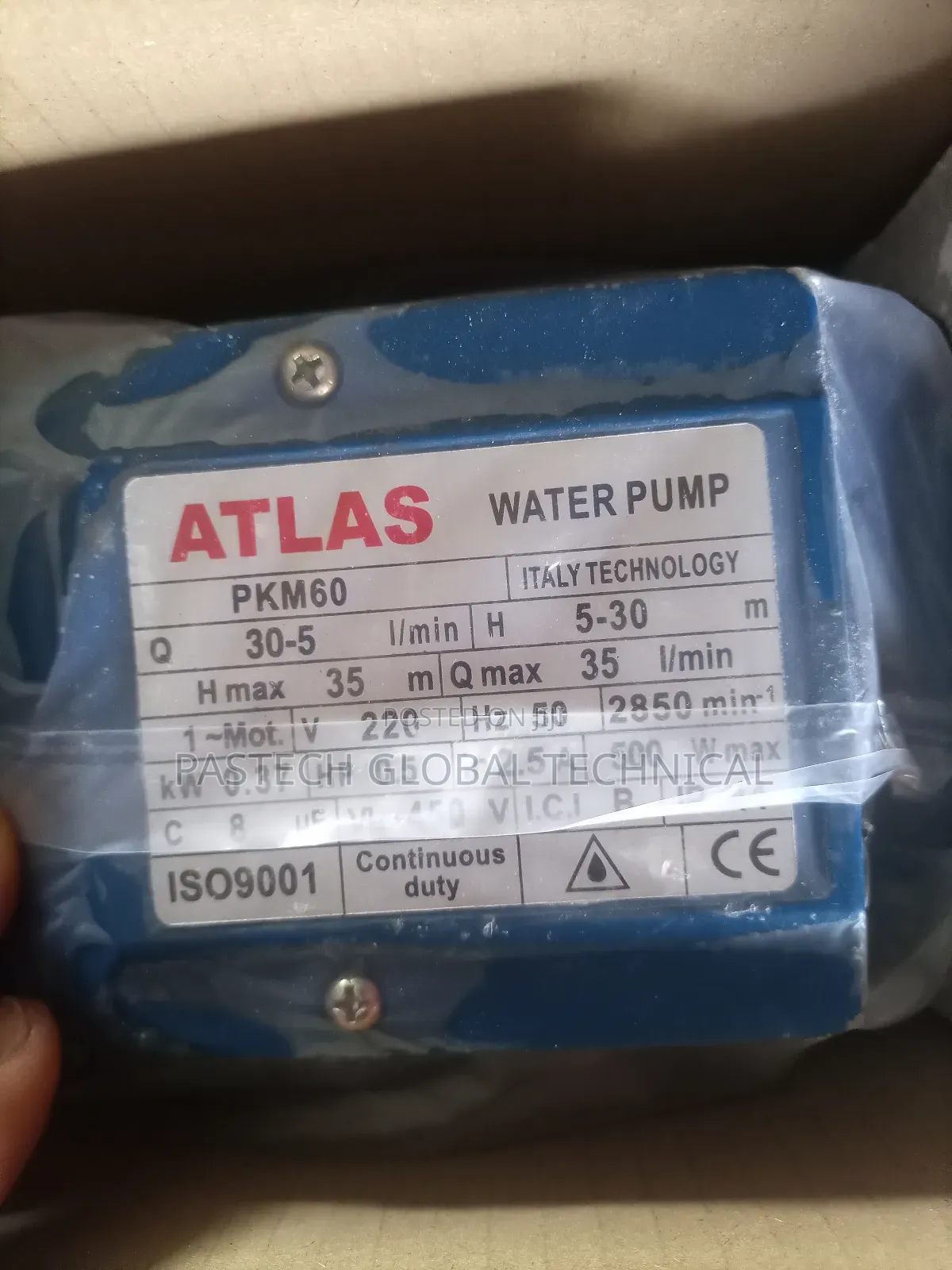 0.5hp Atlas 125 Water Pump