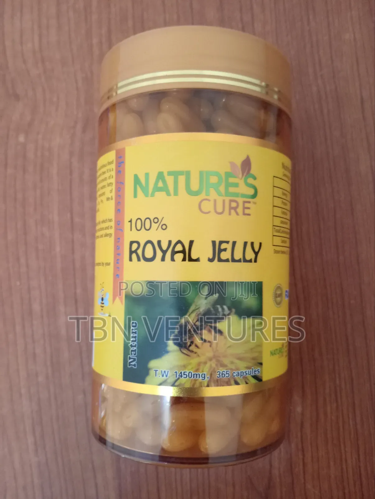 Nature's Cure 100% Royal Jelly 1450mg 365capsules