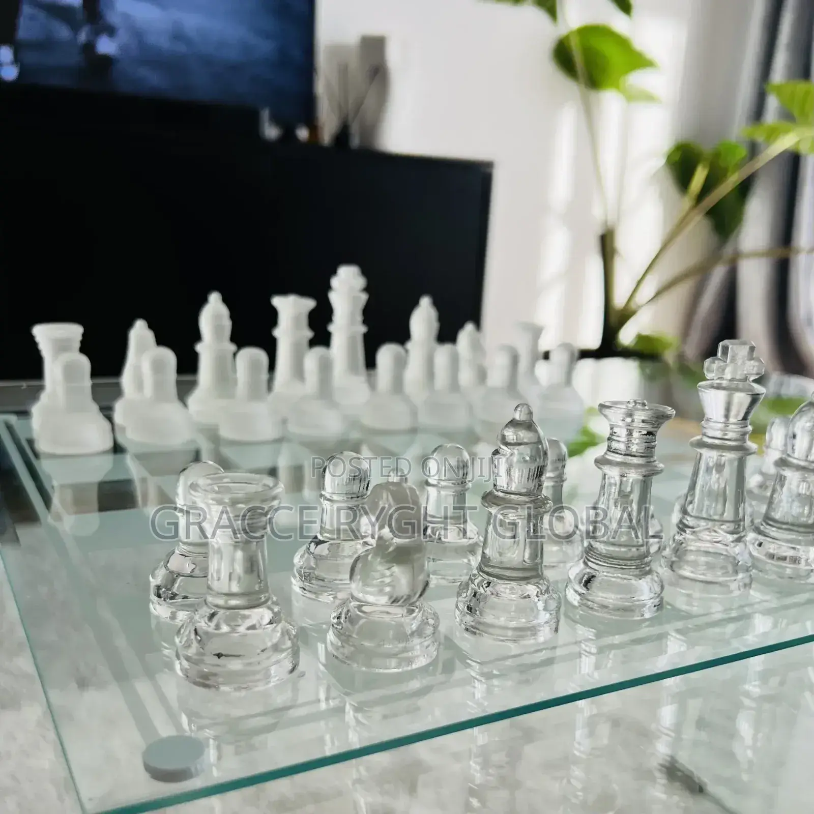 Glass Chess Board