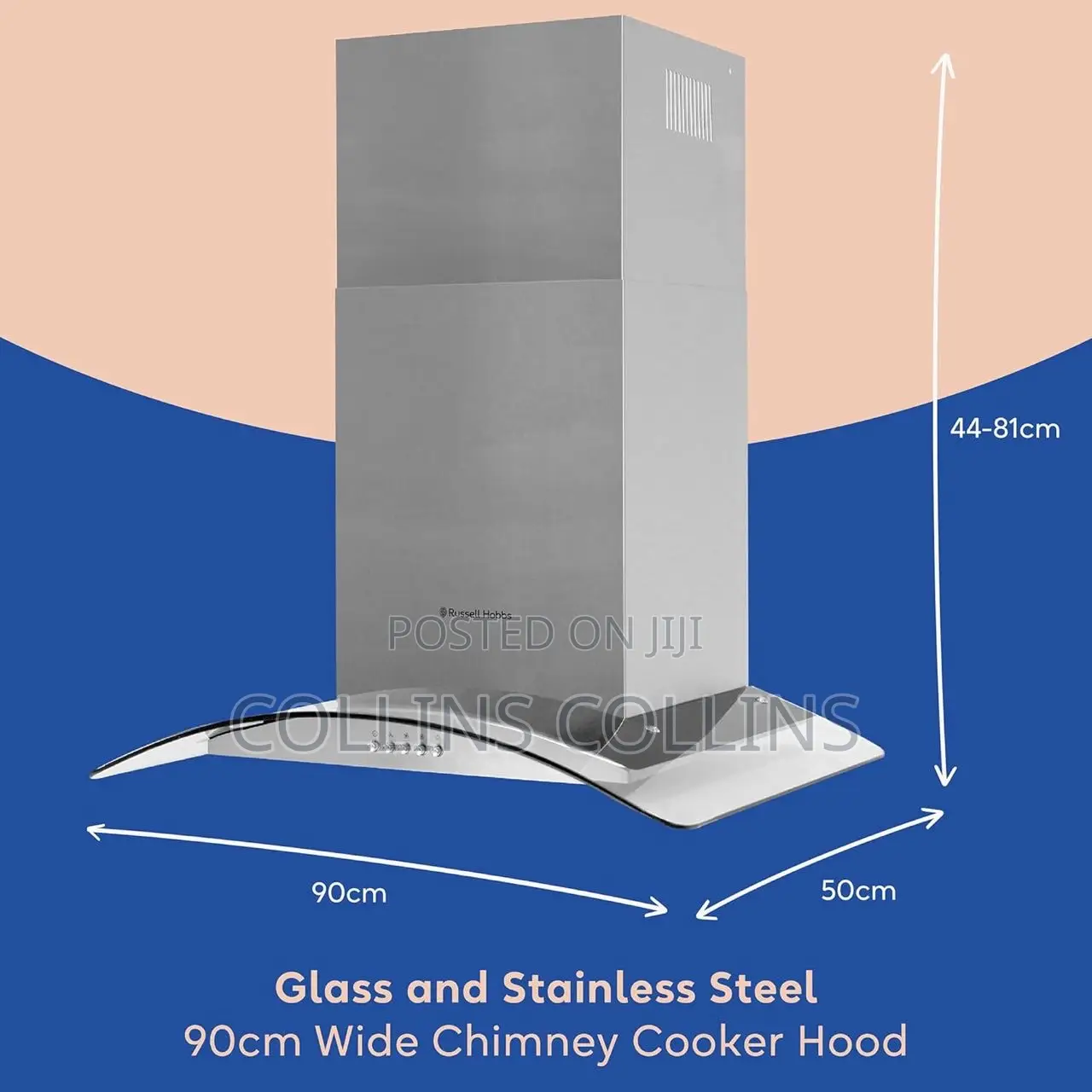 Russell Hobbs 90cm Cooker Hood - Stainless Steel