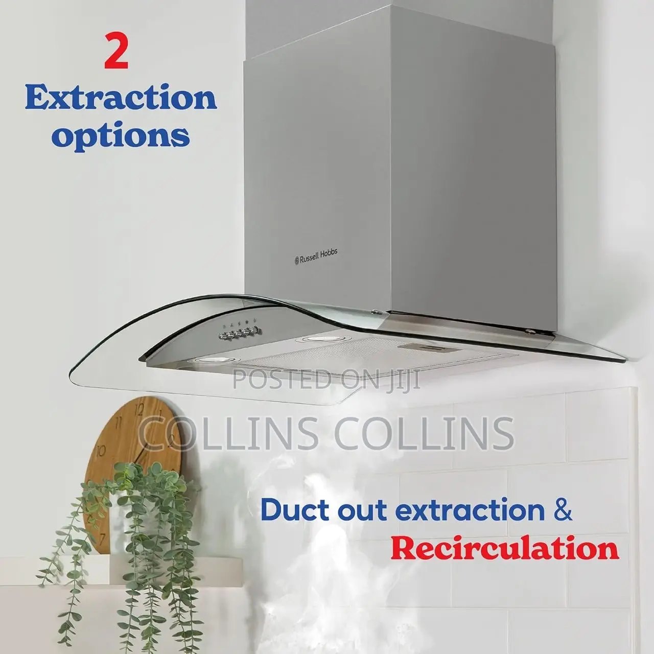 Russell Hobbs 90cm Cooker Hood - Stainless Steel