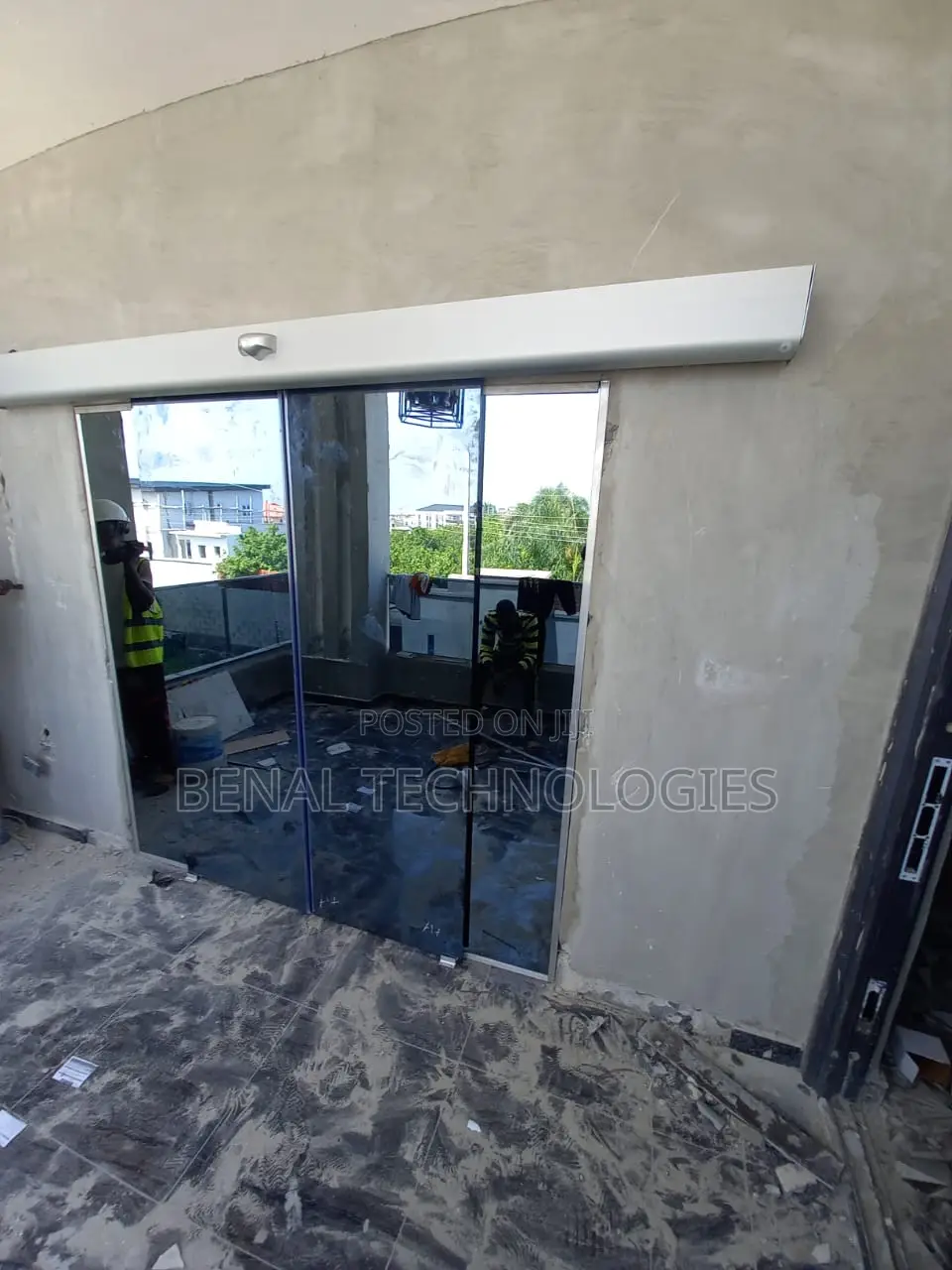 Sensor-Guided Sliding Glass Door