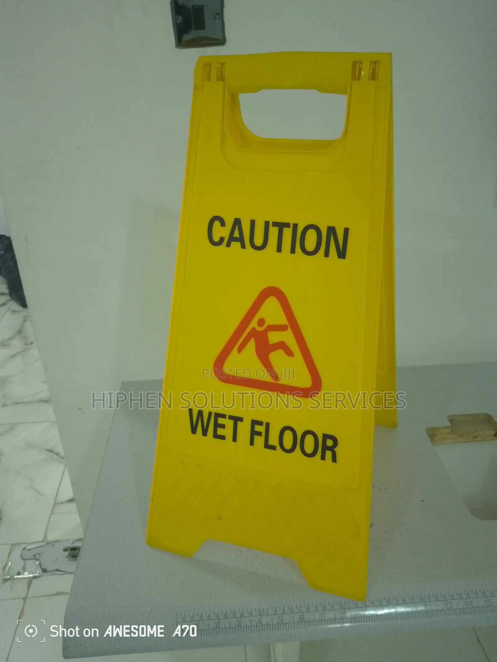 Caution Wet Floor Double Sided Fold Out - Commercial Safety