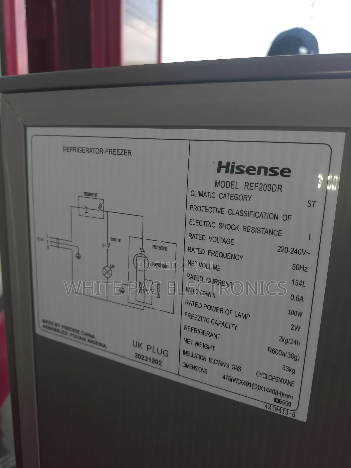 Hisense Smart Cooling 205-Litre Twins Doors Fridge Ice Maker