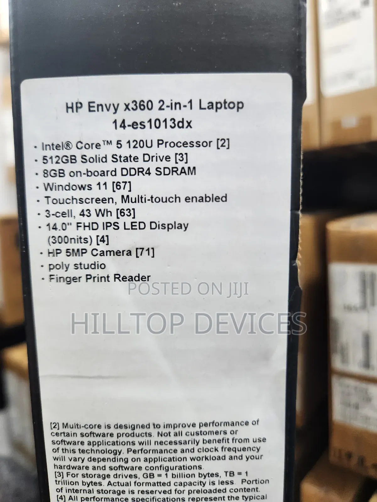 New Laptop HP Envy 14 8GB Intel Core i5 SSD 512GB