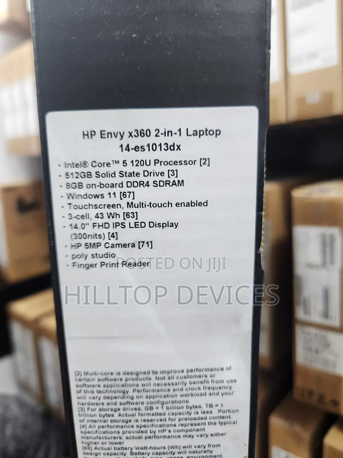 New Laptop HP Envy 14 8GB Intel Core i5 SSD 512GB